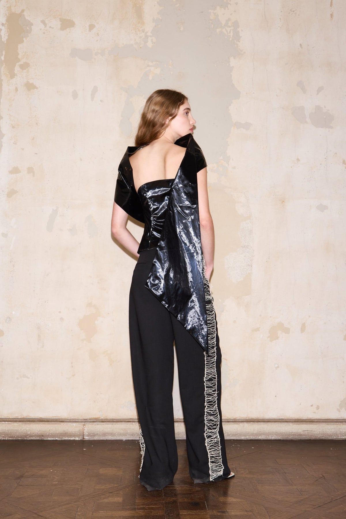 BUENOS AIRES BLOUSE BLACK SATIN