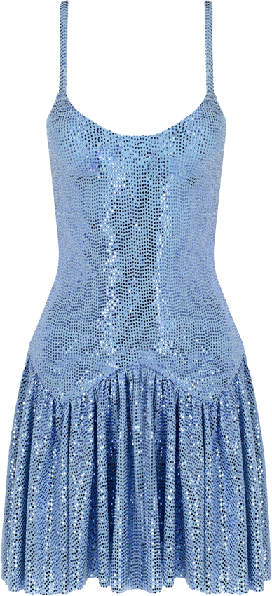 Baby Blue Starlight Mini Dress