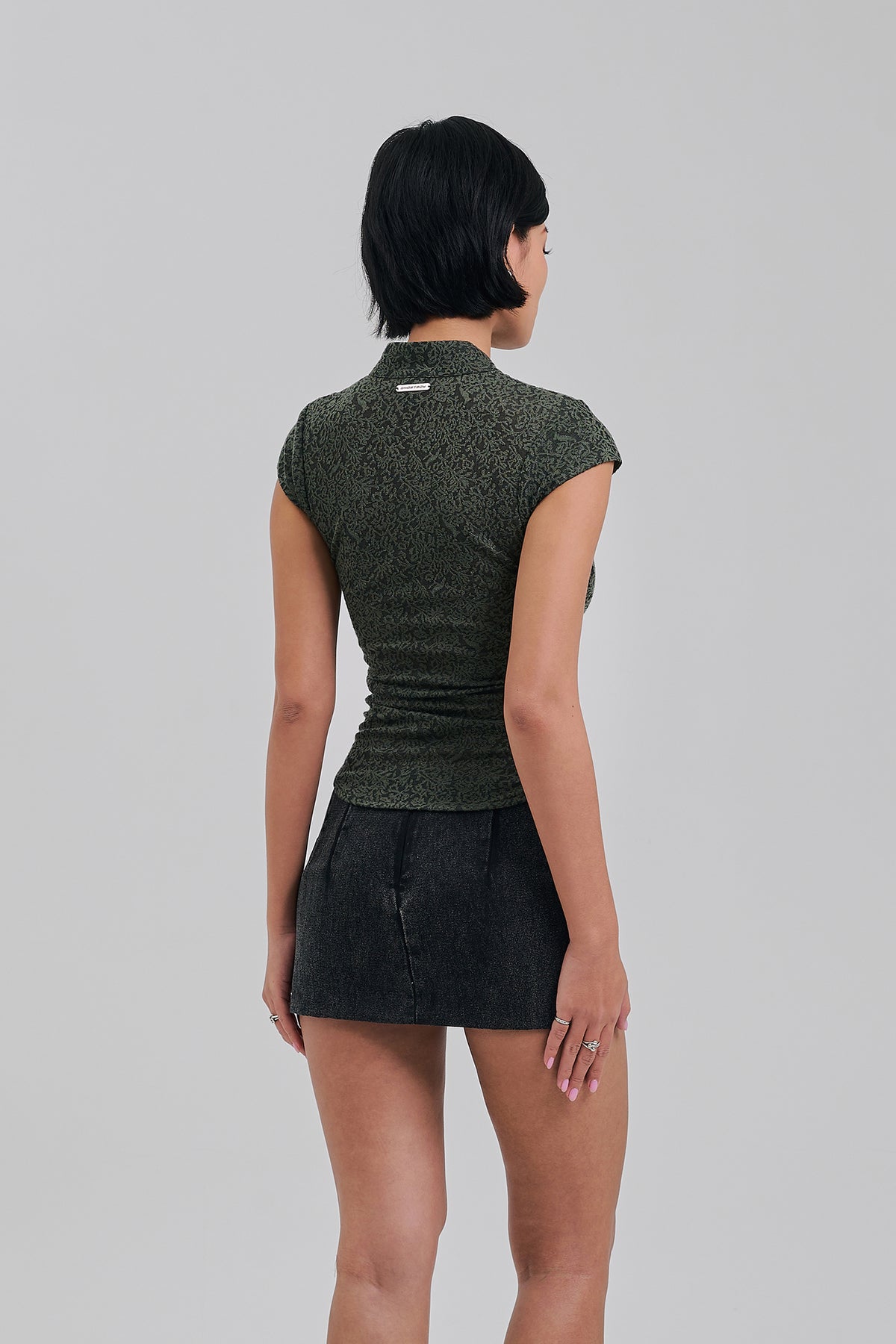 AMITY LACE TOP OLIVE