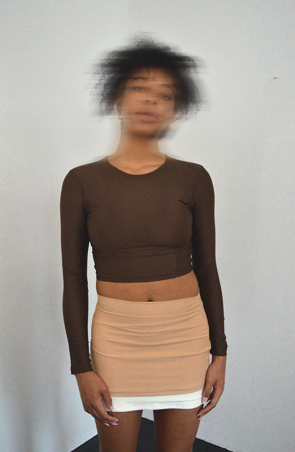 HA 014 - MICRO MINI SKIRT - CAMEL