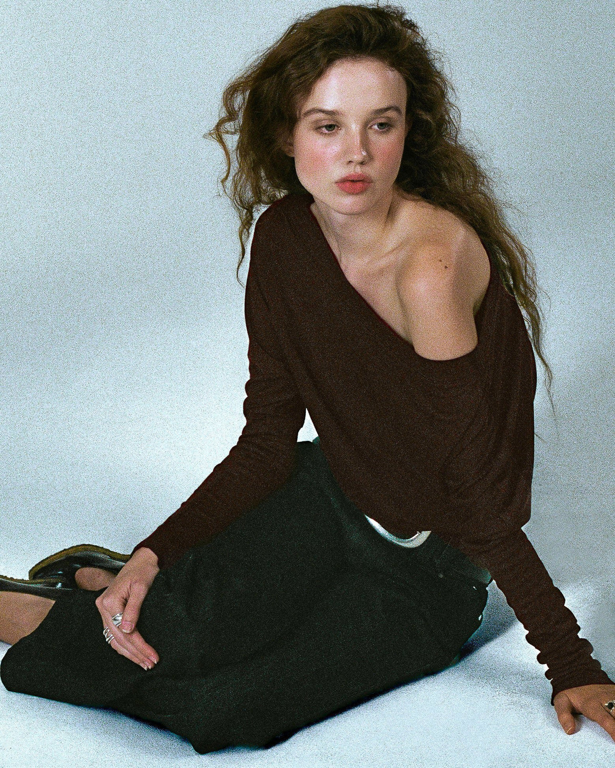 AURA top - plum