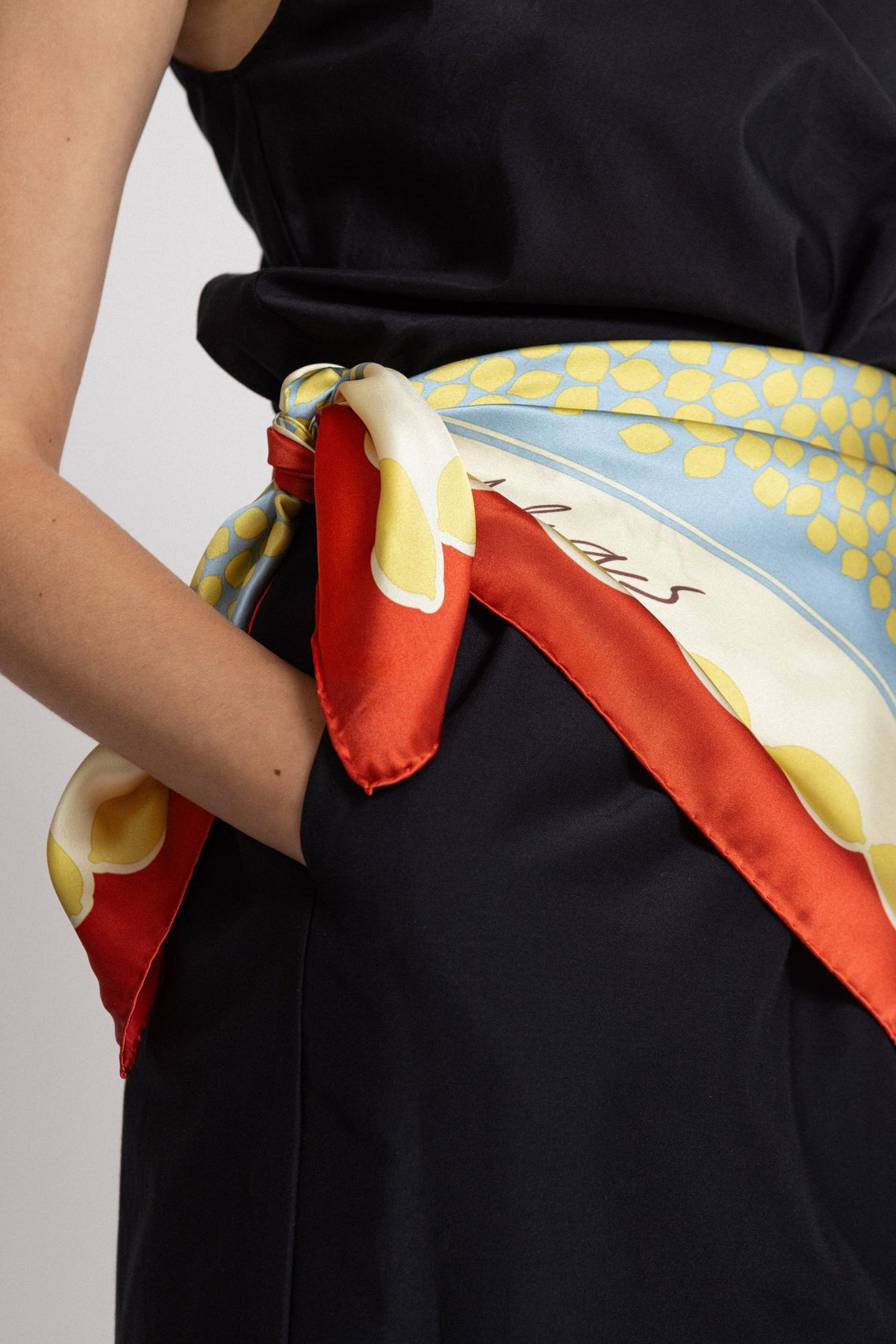 Large Silk Scarf 'Bathers'