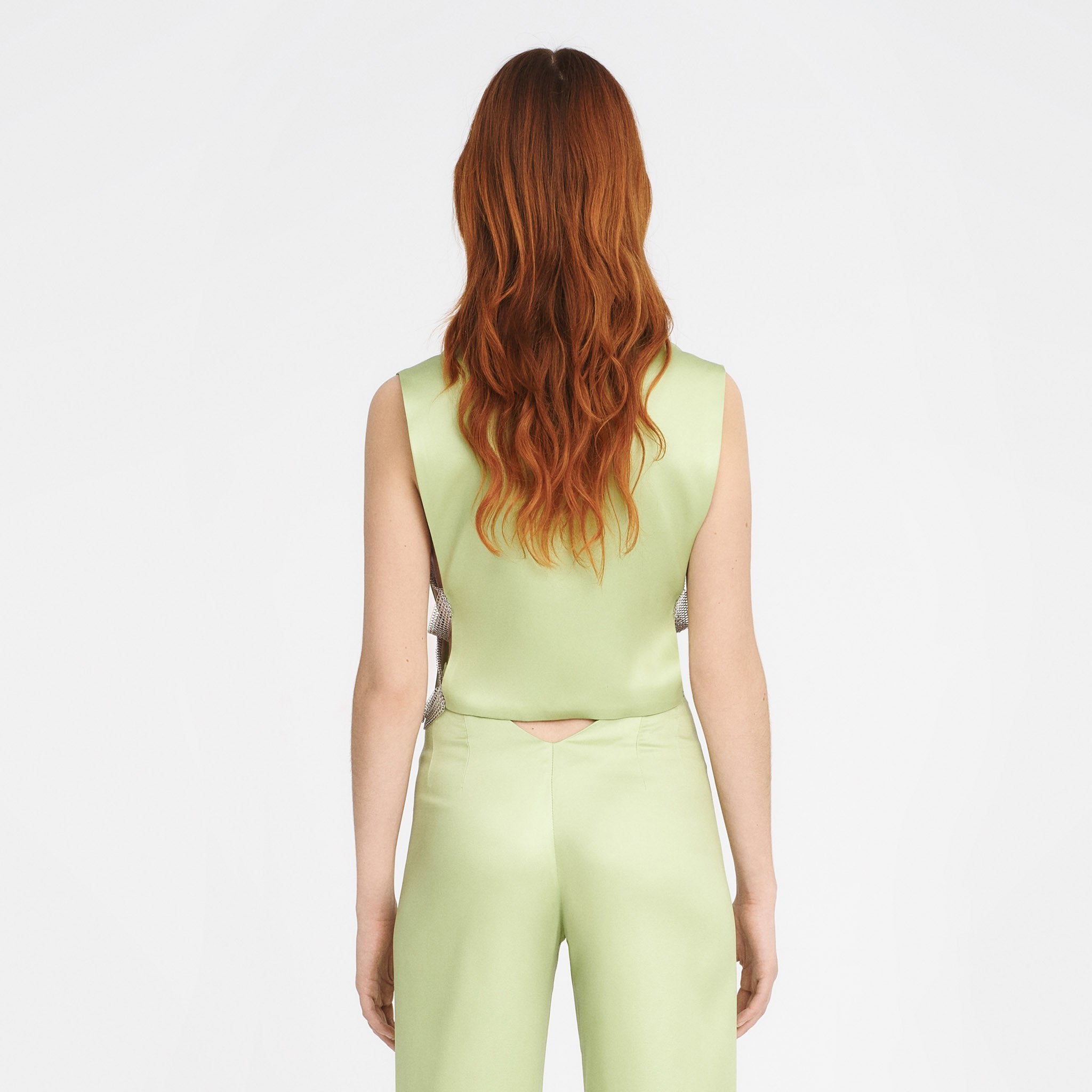The Vest in Matcha Green