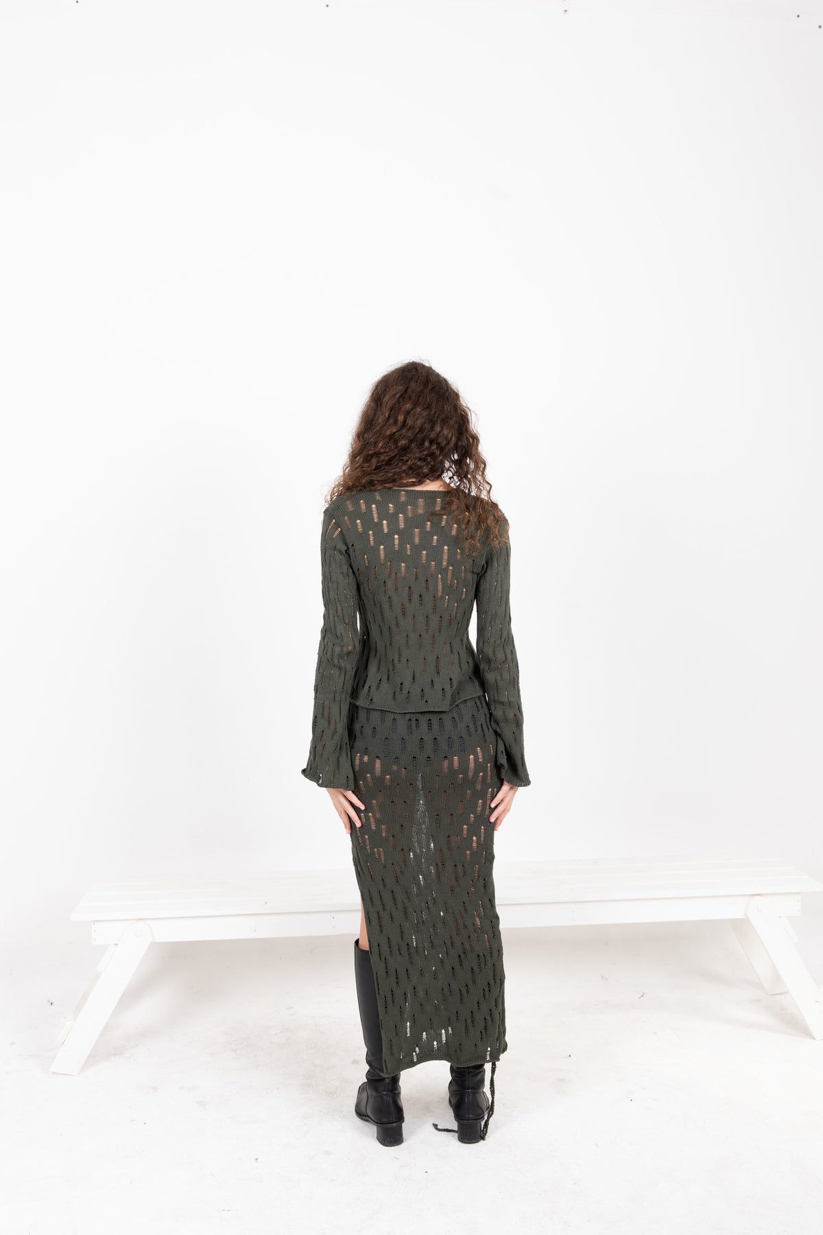 Cruza Long Knit Skirt
