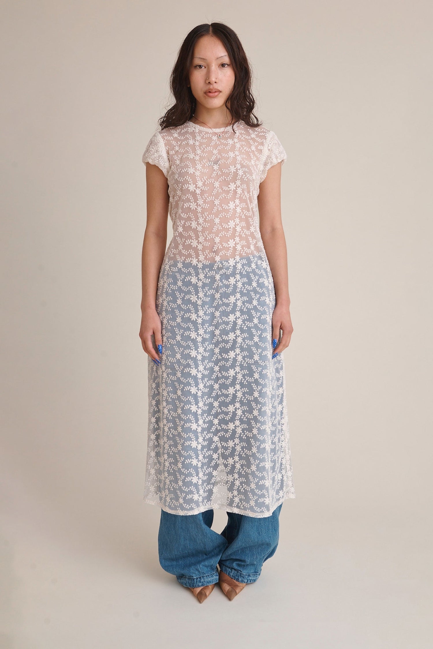 Gaia Lace Midi Dress