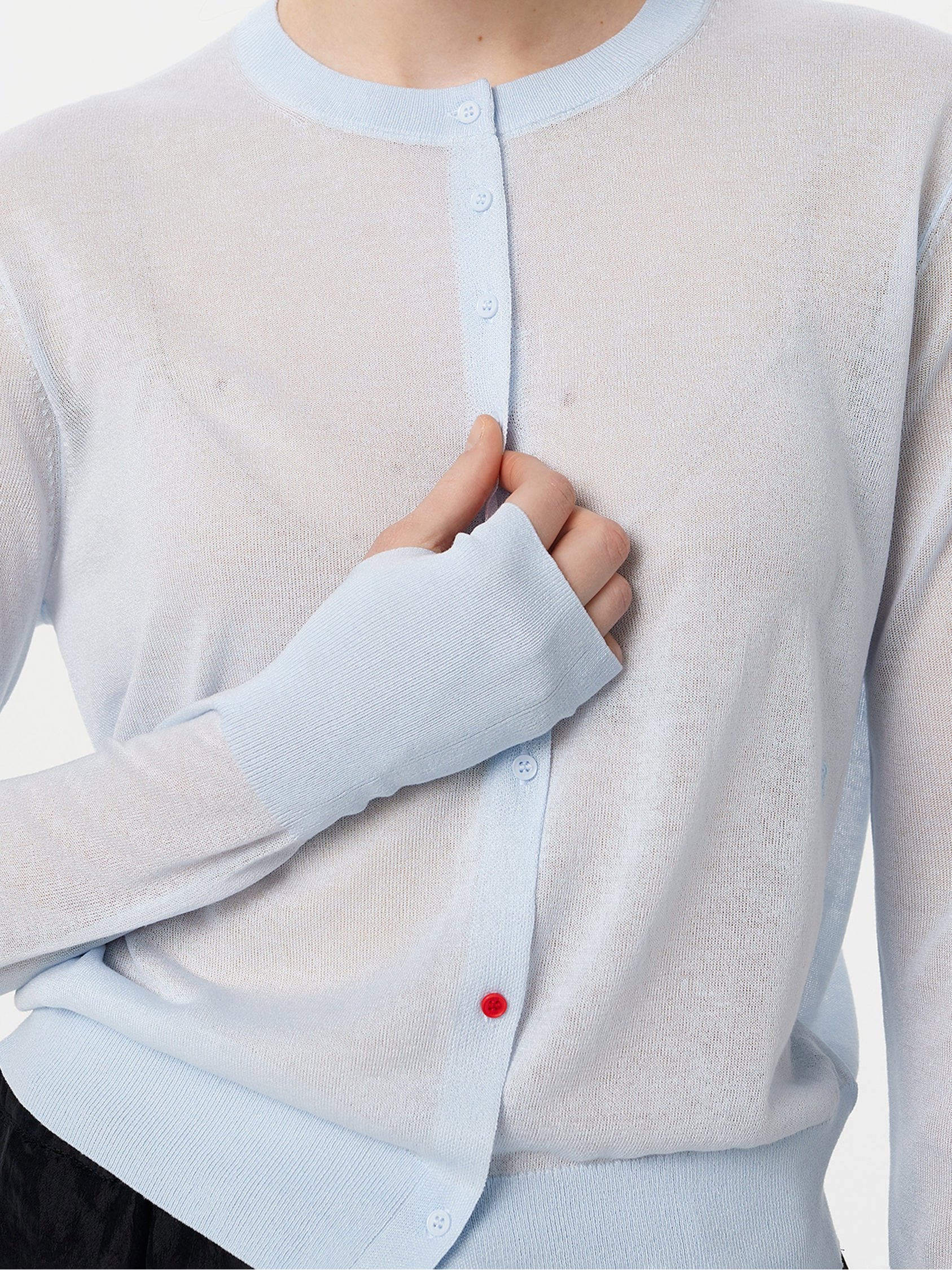 Blur Cardigan in Baby Blue