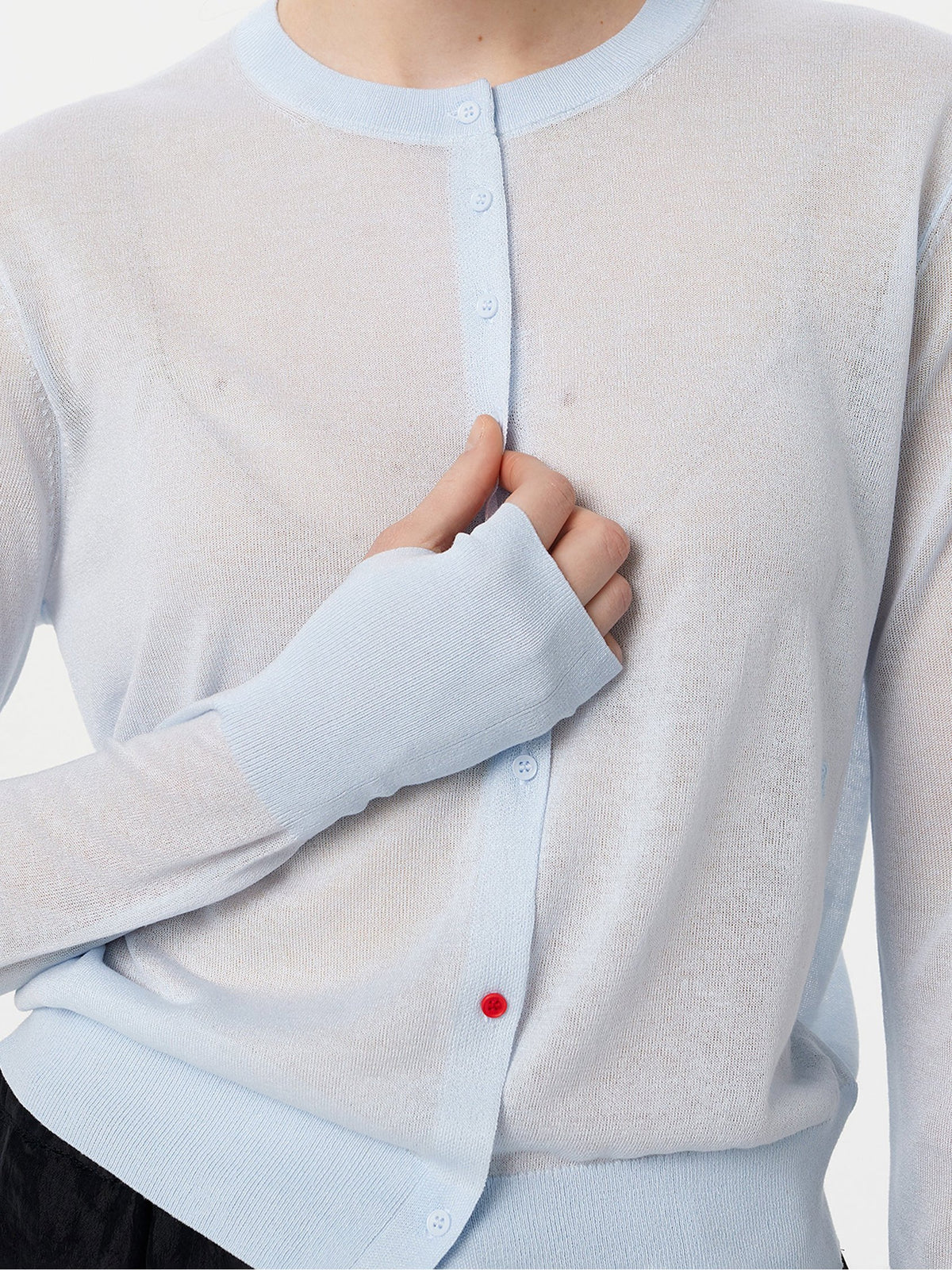 Blur Cardigan in Baby Blue