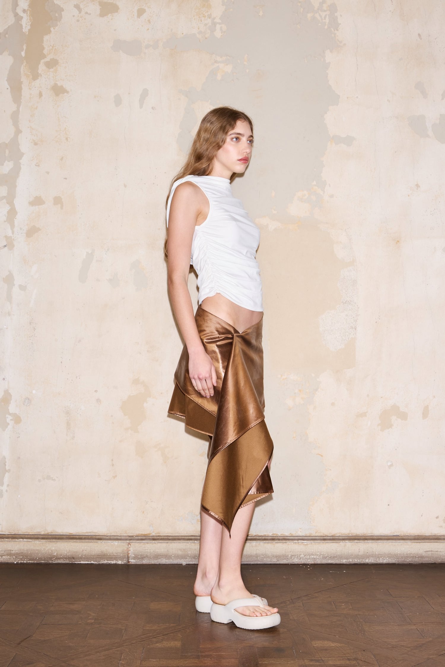FINOCHIETTO SKIRT LIGHT BROWN