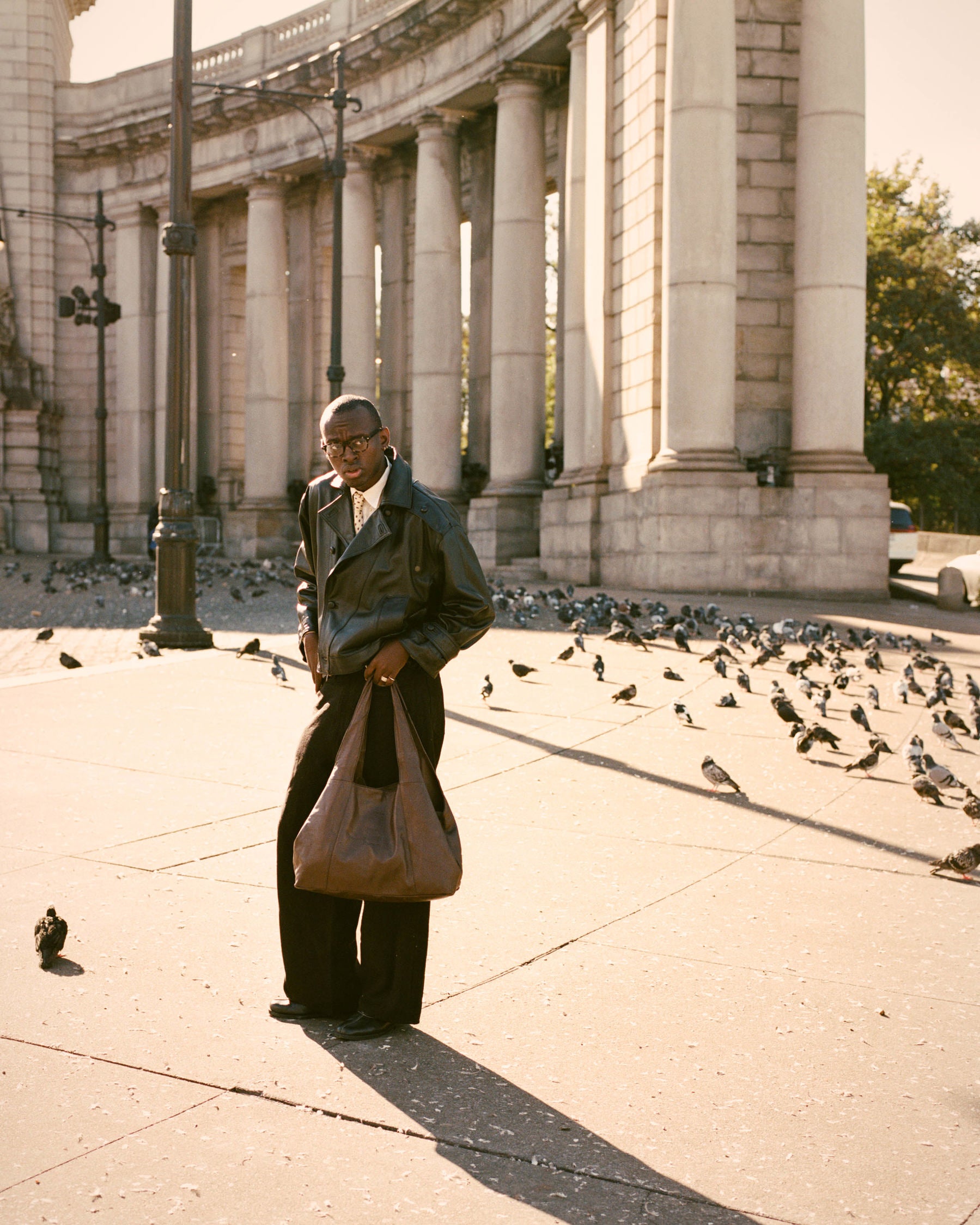 The Birhan jacket in sheepskin