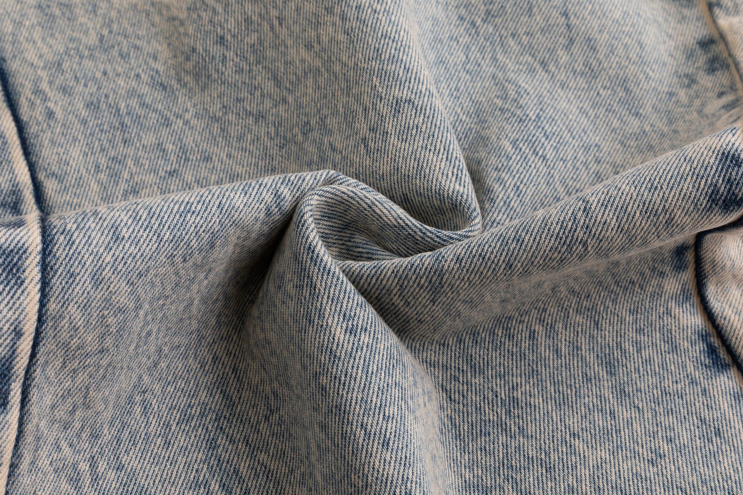 Yellow Blue Washout Swirl Jeans