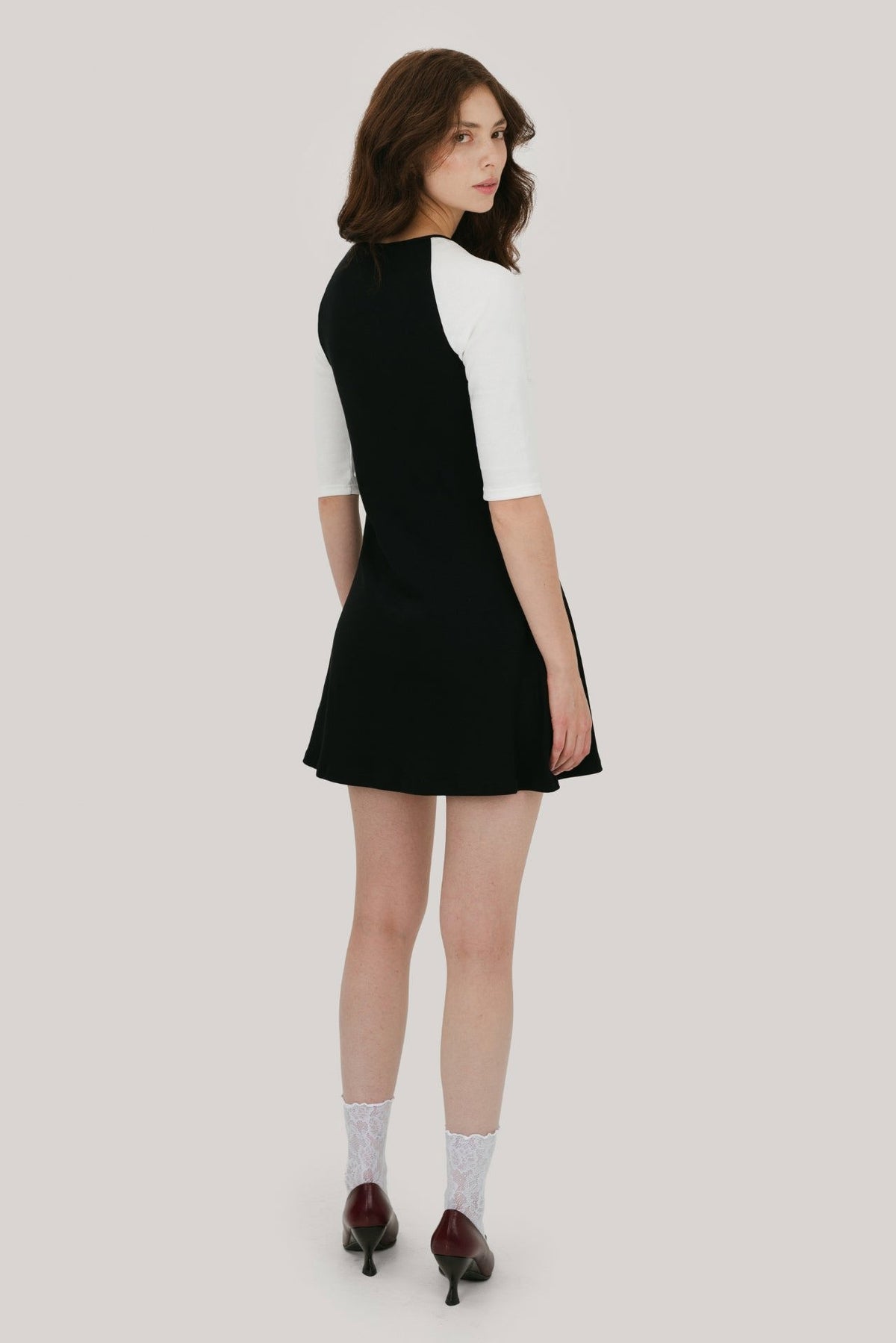 The 3/4 Sleeve Raglan Mini Dress