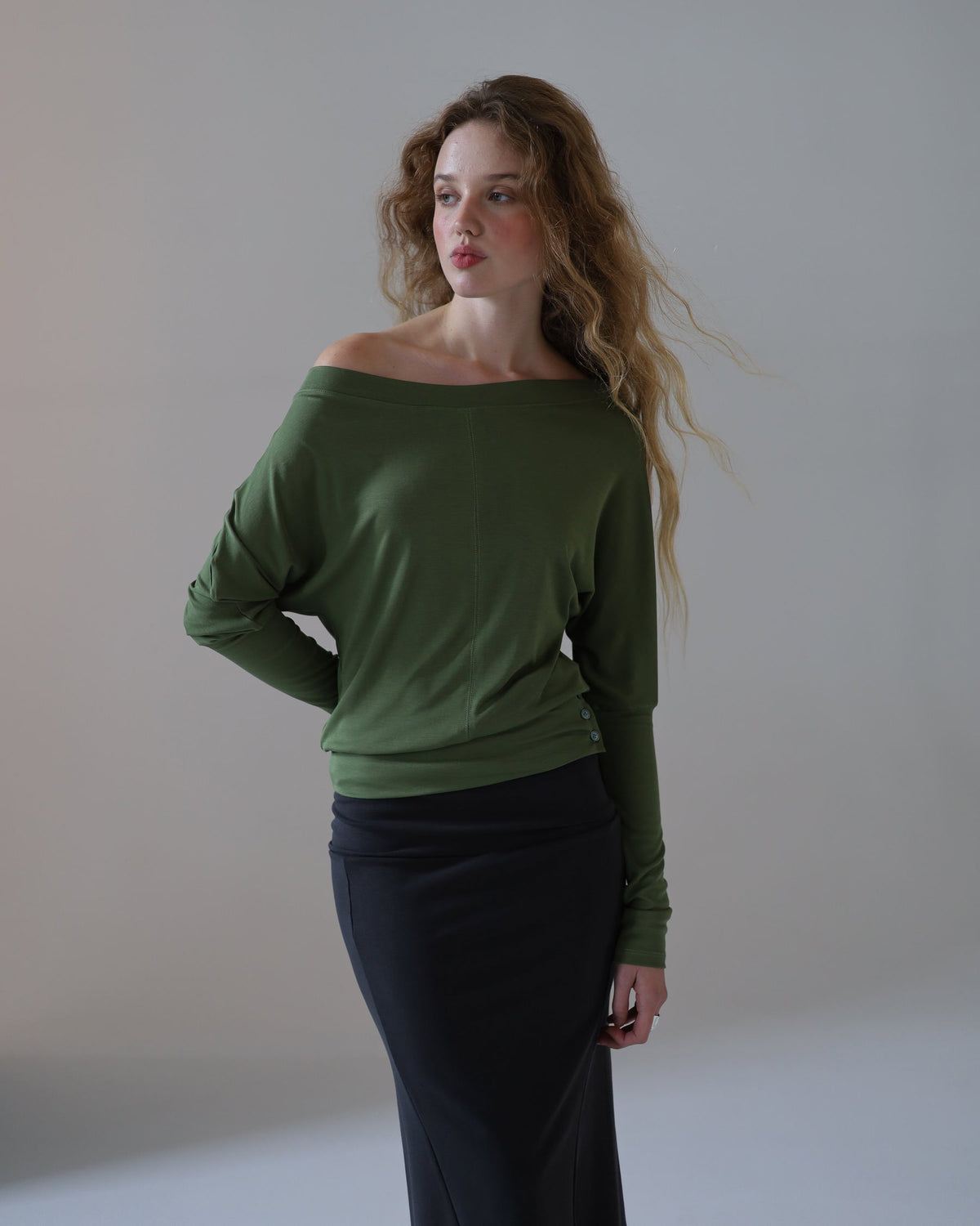AURA top - matcha
