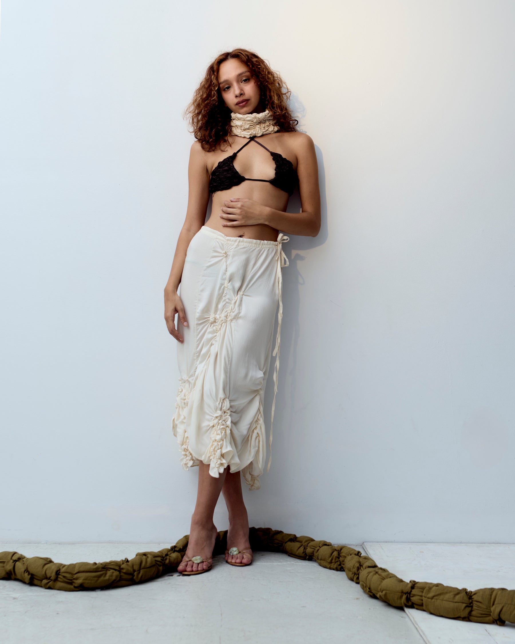 pearly gut midi skirt no. I