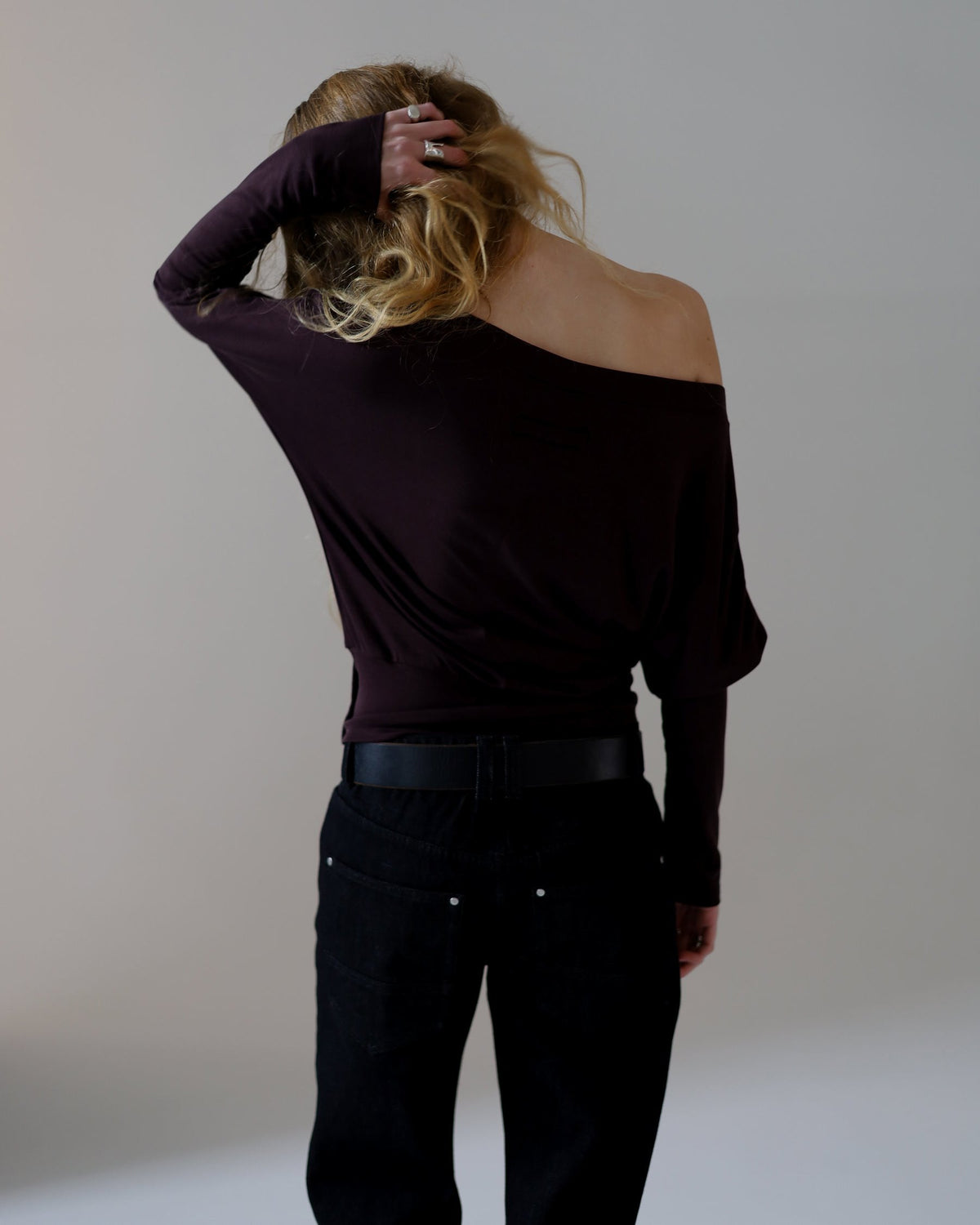 AURA top - plum