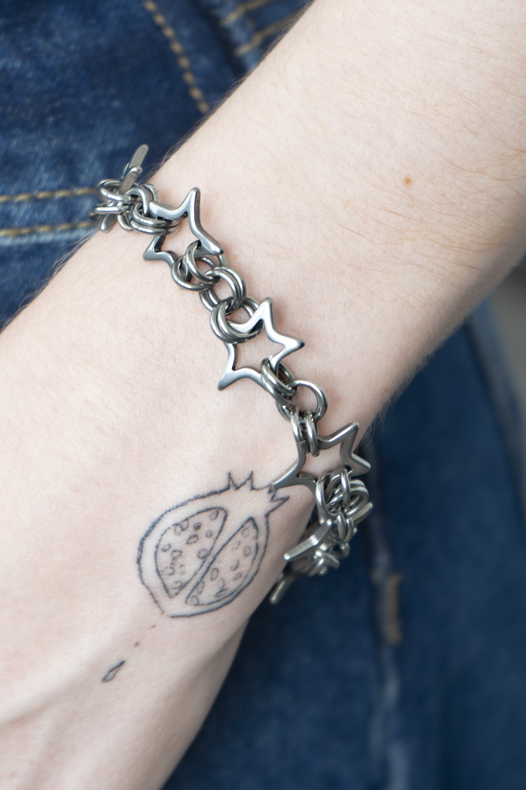 Starlight Viper - Chainmail Star Bracelet