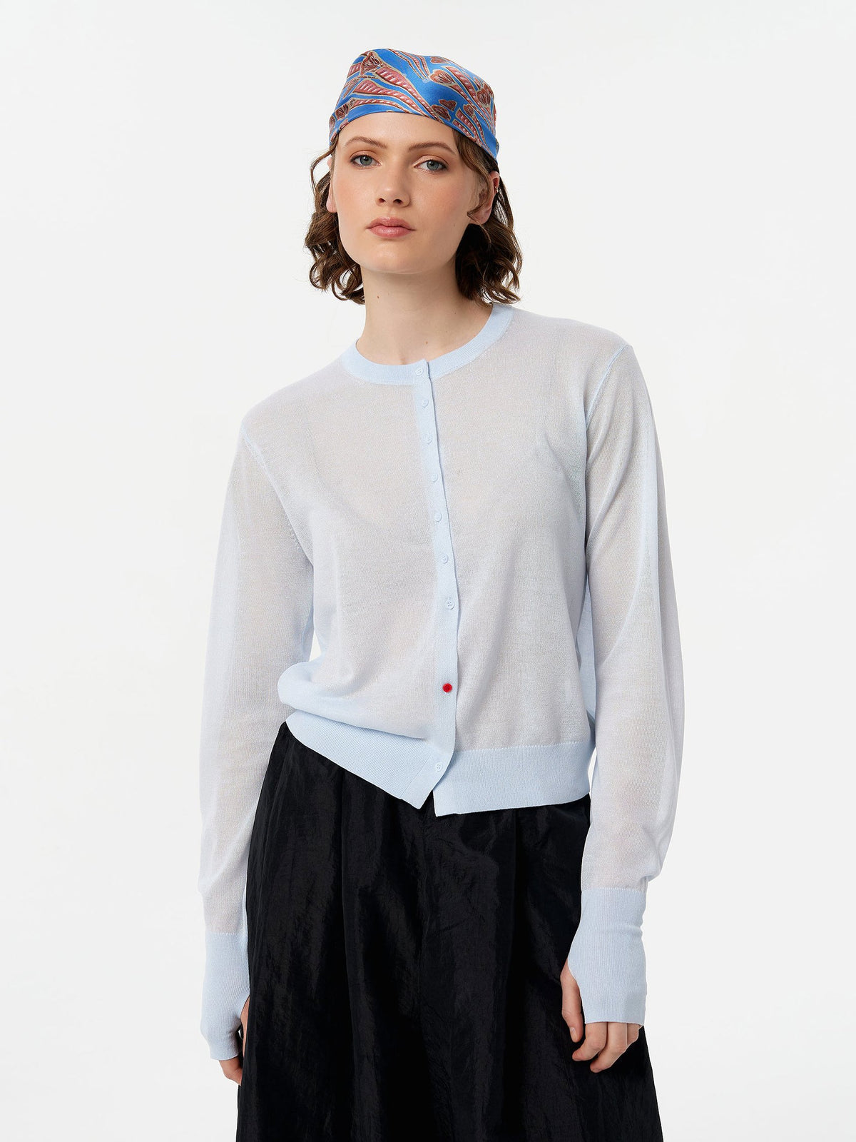 Blur Cardigan in Baby Blue