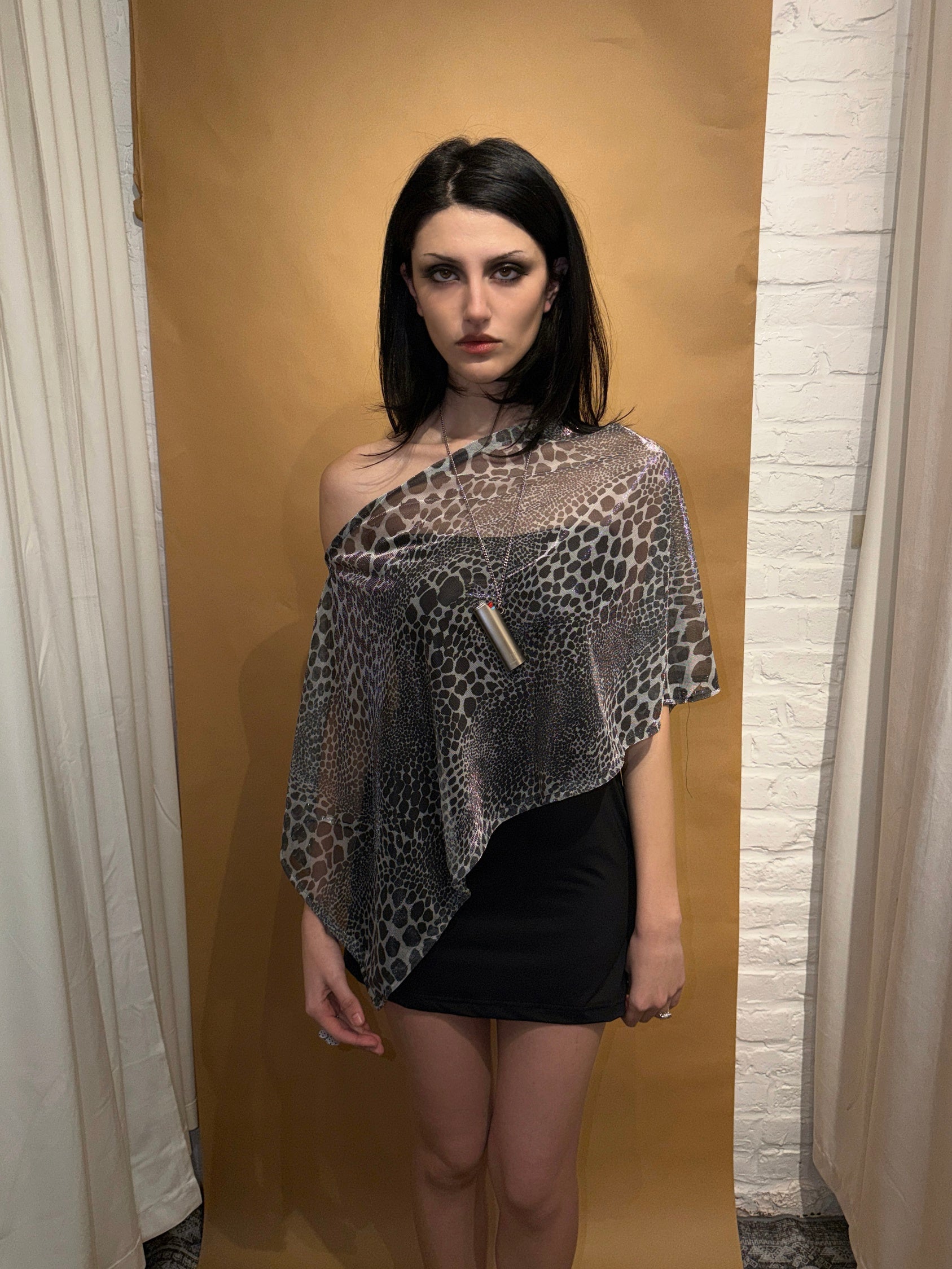 AURIVALE LEOPARD PONCHO
