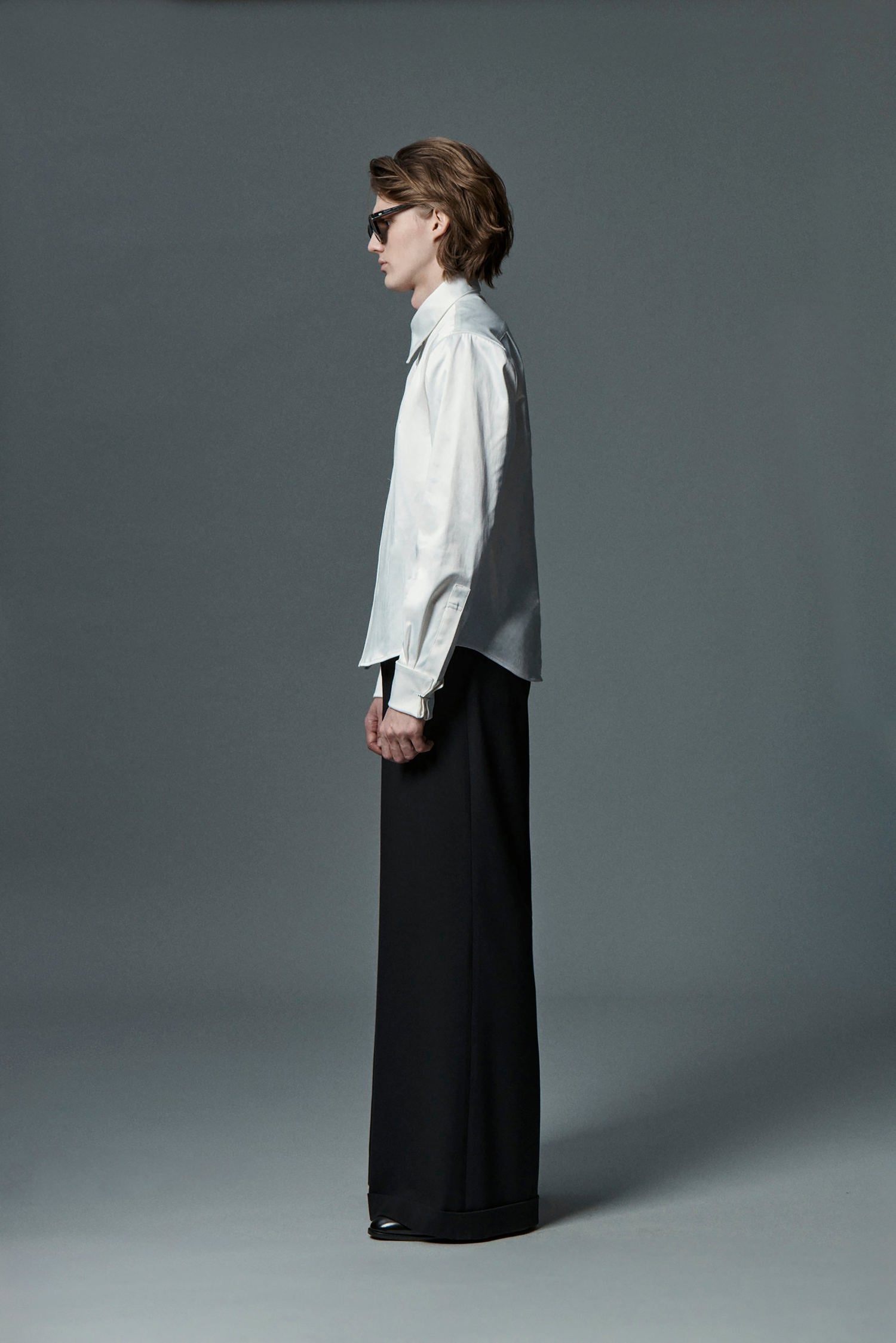 Sateen Asymmetric Shirt