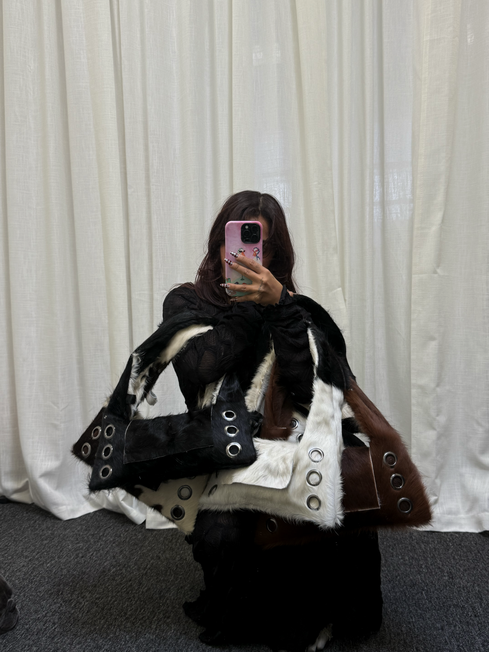 La Grommette Bag- Noir Hair
