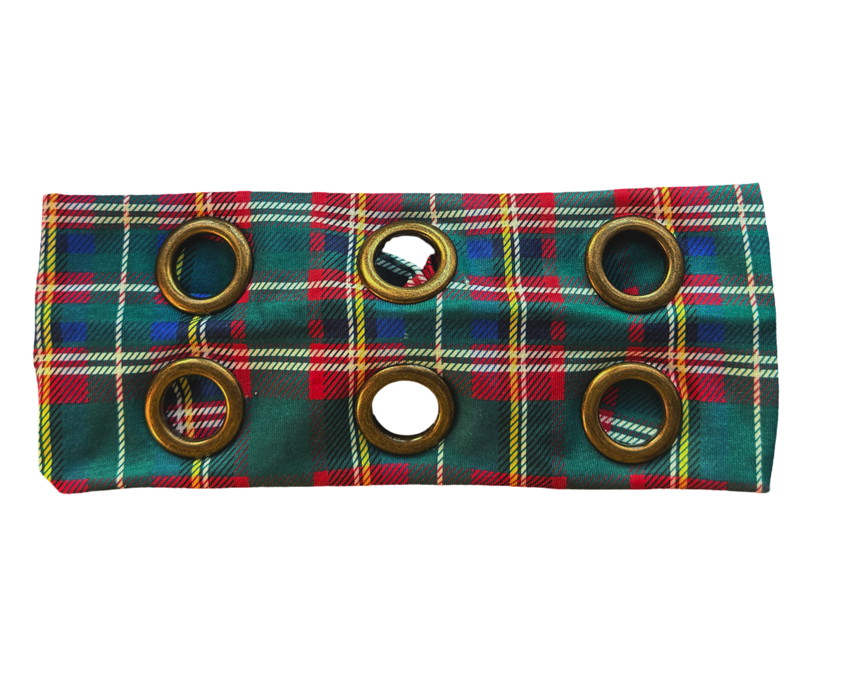Plaid Grommet Headband