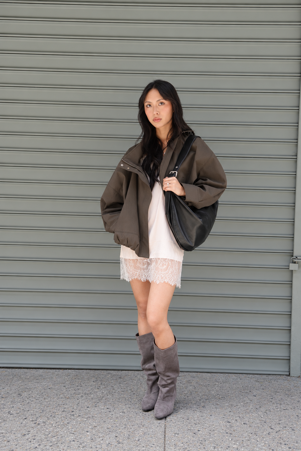 THE AIR JACKET IN DARK OLIVE
