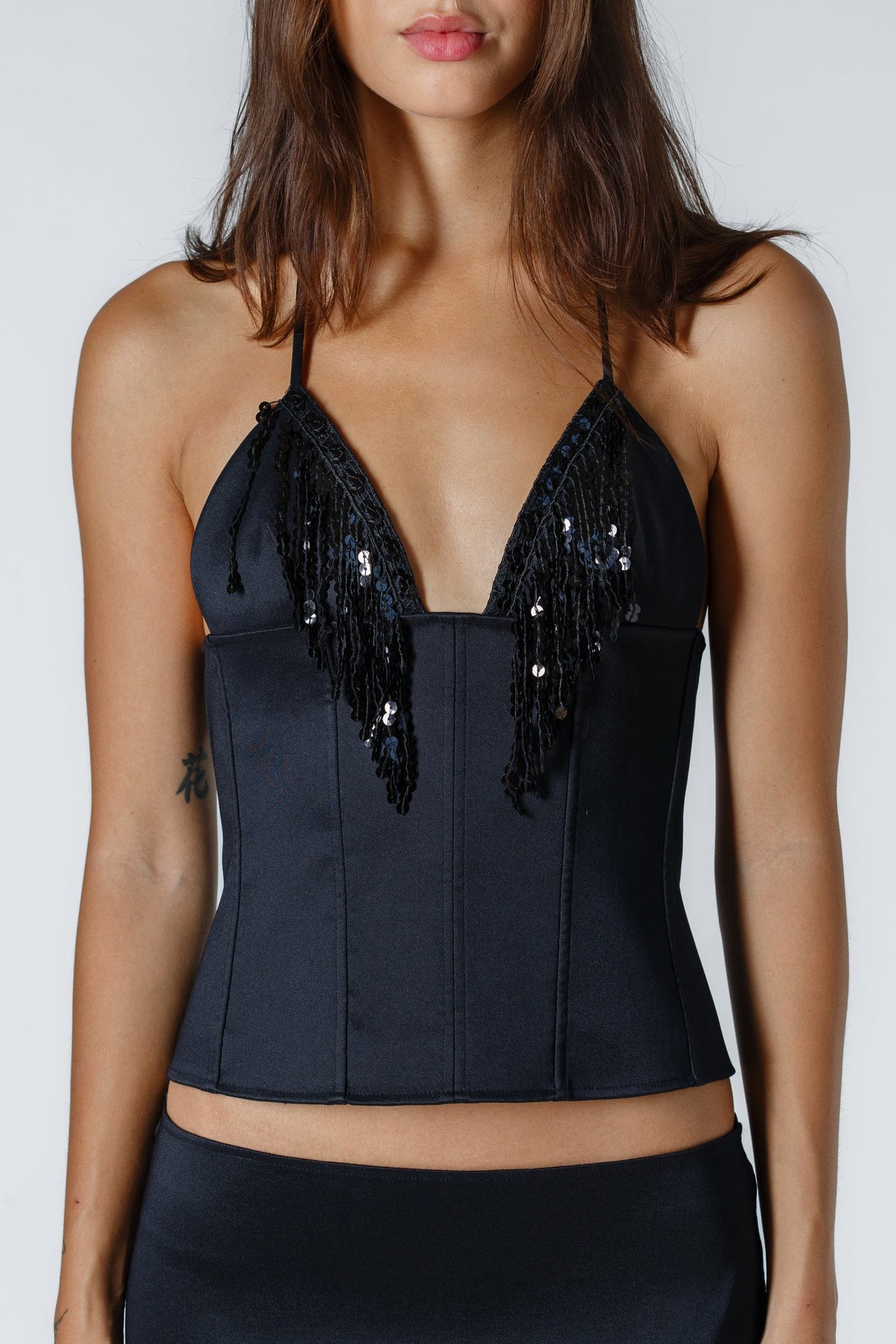 The Jasmine Top with Sequin Fringe