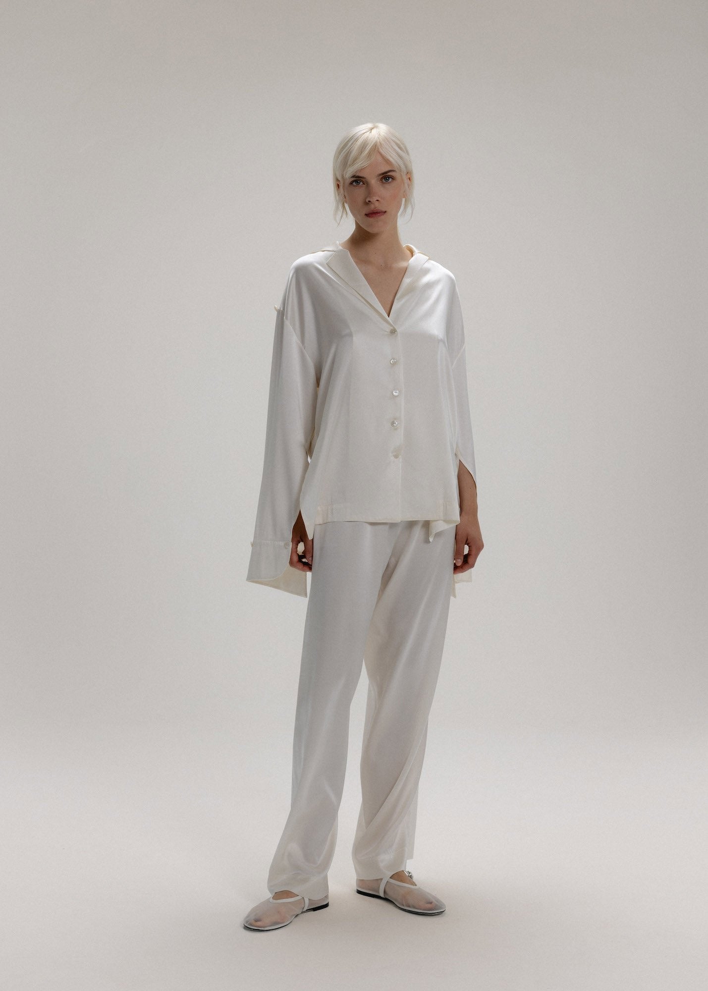 The Signature Silk Set in Milk White