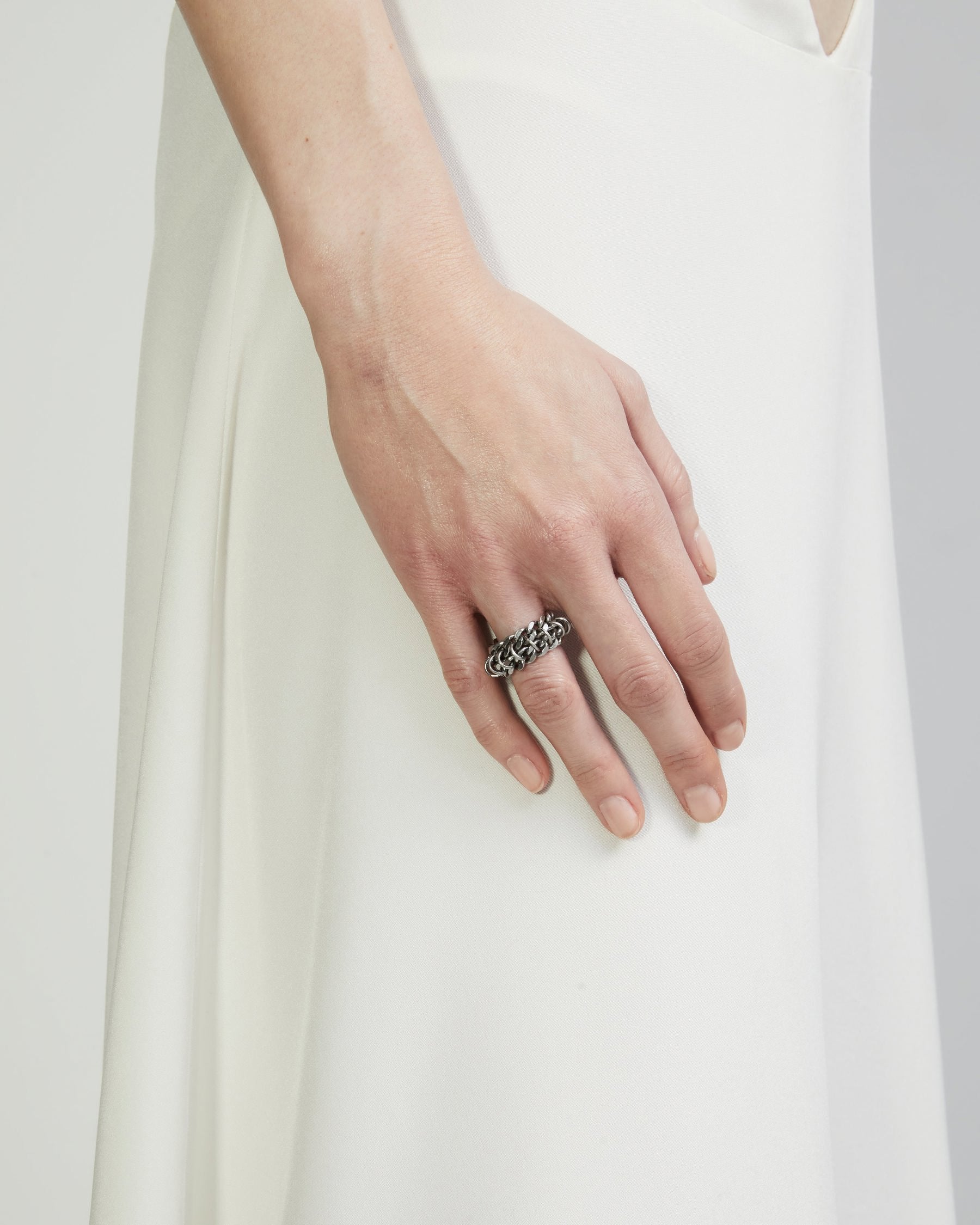 Xs Stacked Chainmail Ring