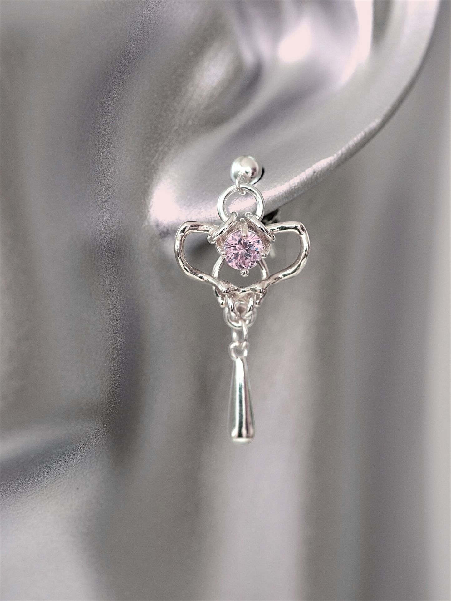 Pink Spine Earrings S925