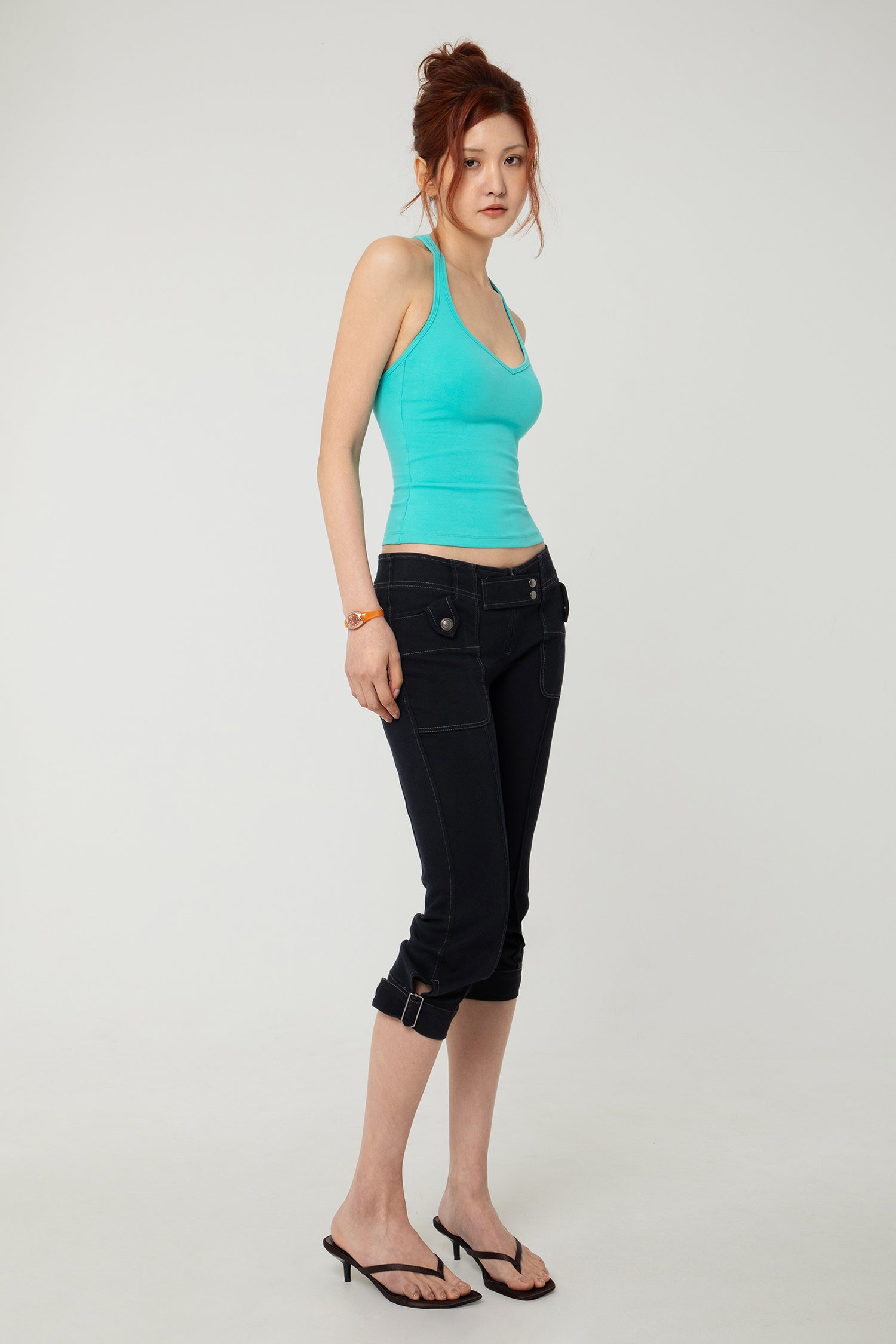 RACER TANK AQUA