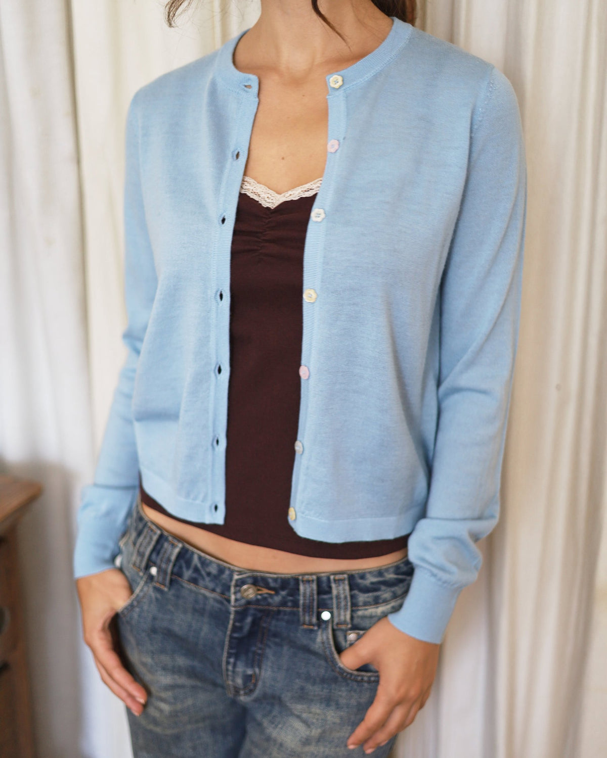 CANDY cardigan - baby blue