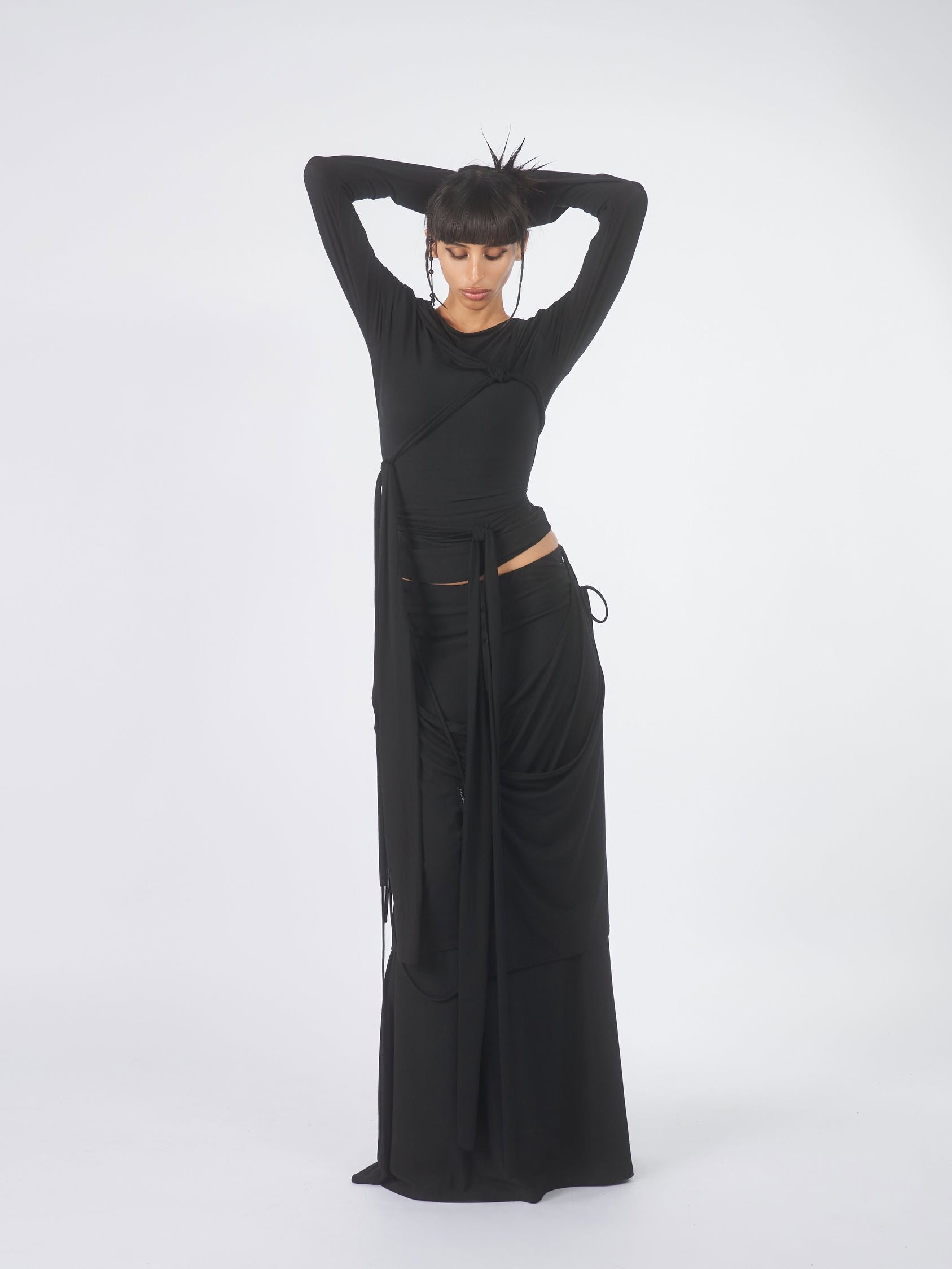 Harness Tie Top - Solid Black