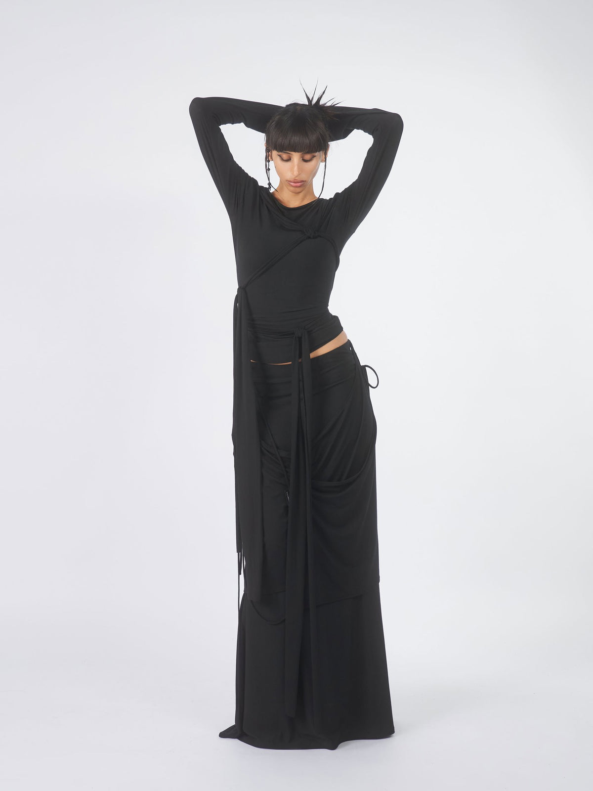 Harness Tie Top - Solid Black