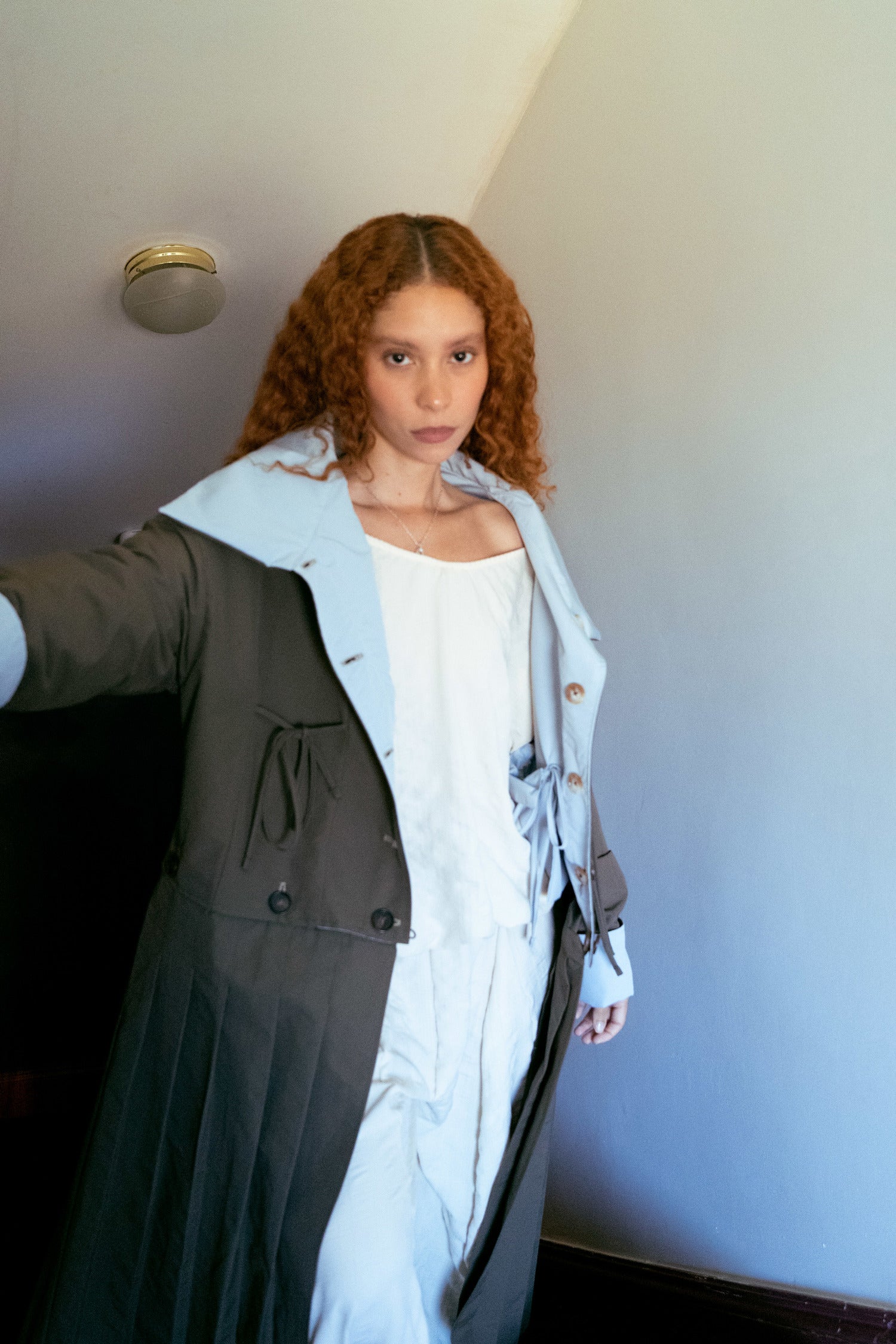 RAIN JACKET | ARCTIC MUD (LIGHT BLUE & BROWN)