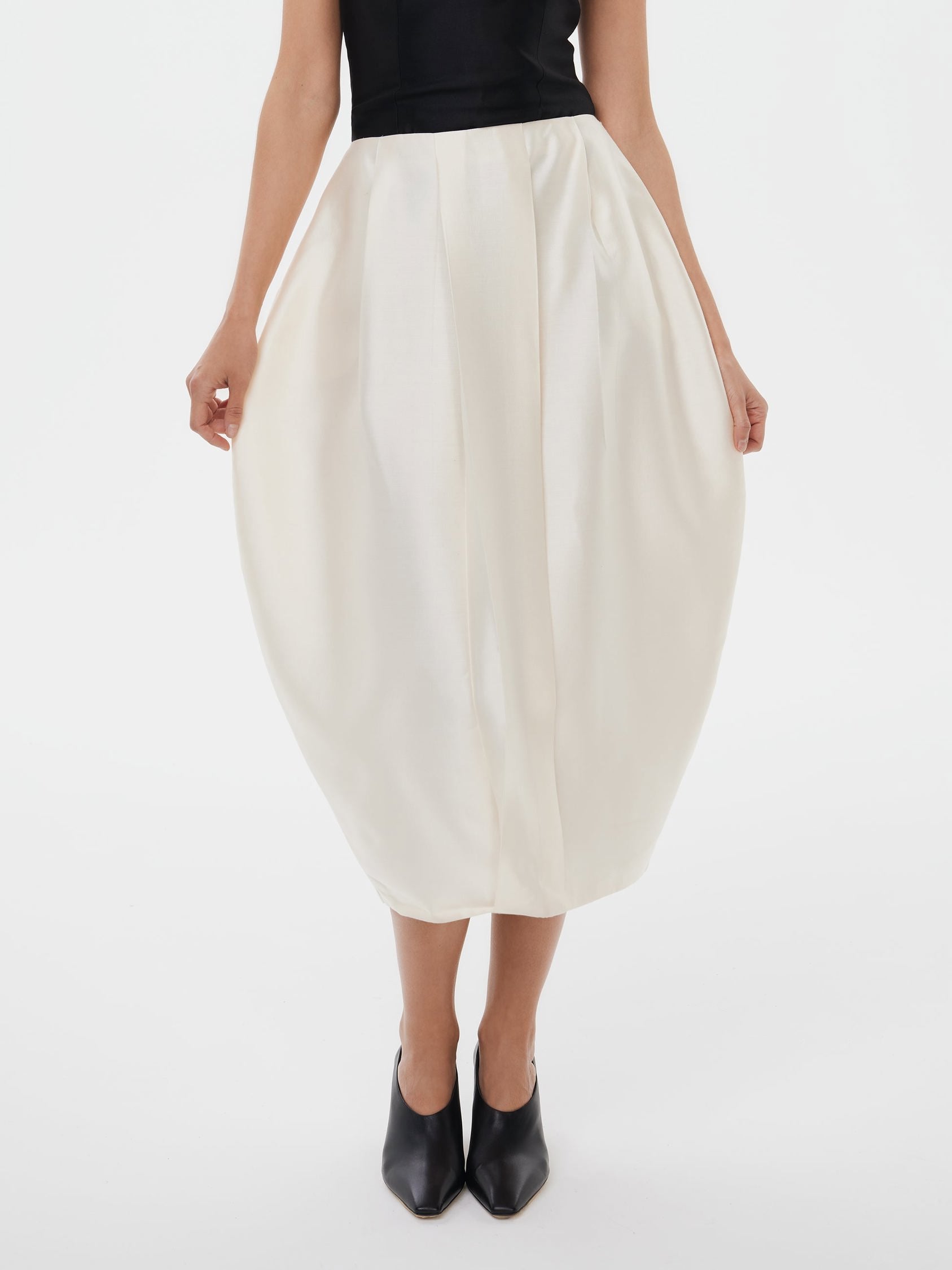 Tulip Skirt in Starlight White
