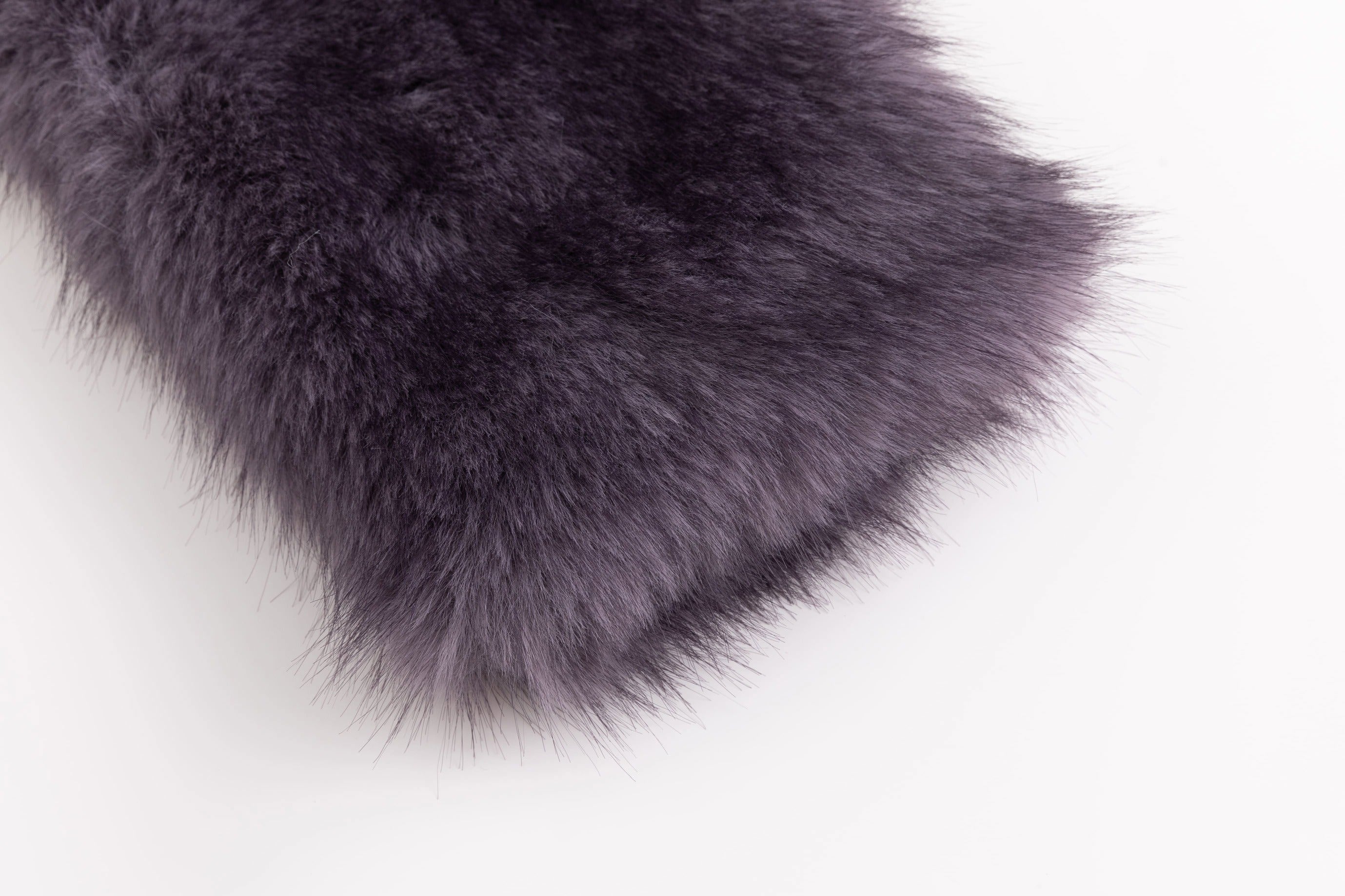 Lavender Faux Fur Diamond Patch Coat