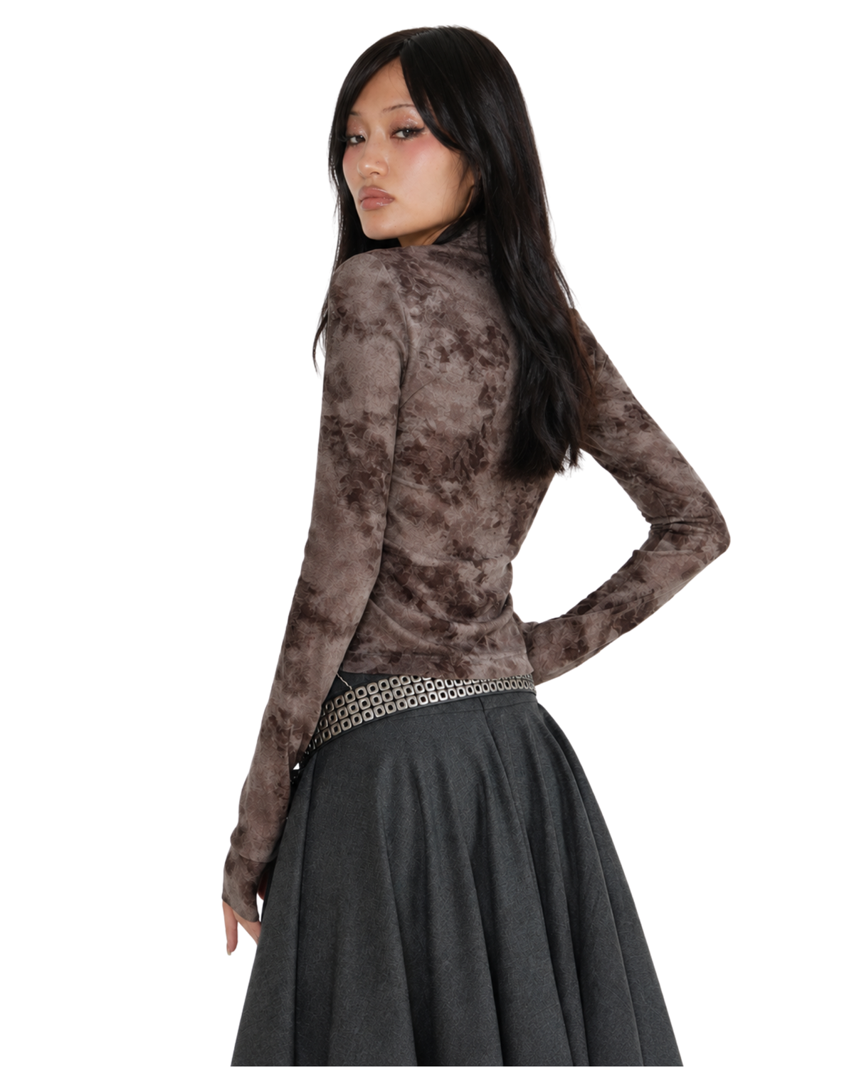 MAIRA Asymmetrical Draped Skirt
