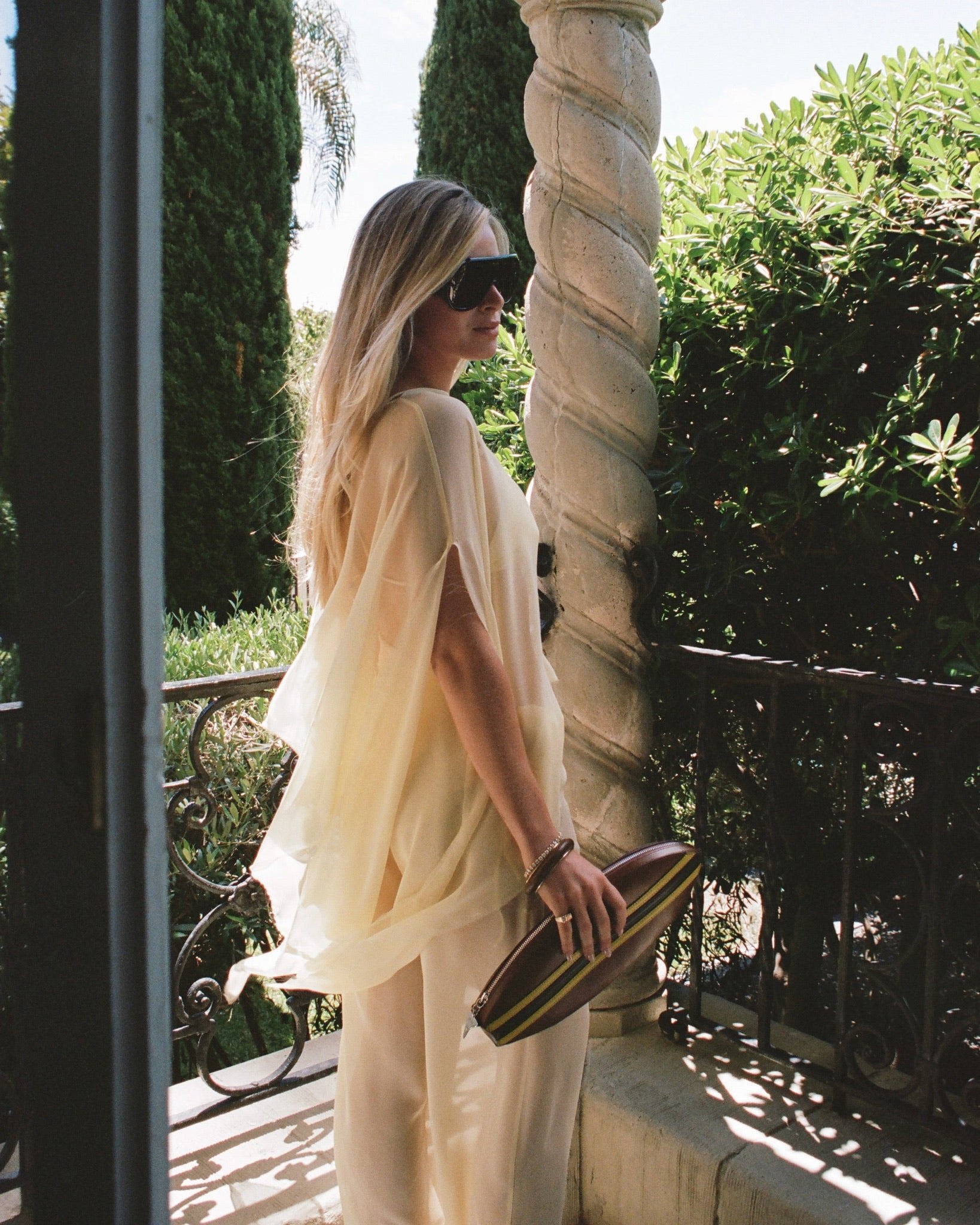 Hadley Poncho in Limoncello