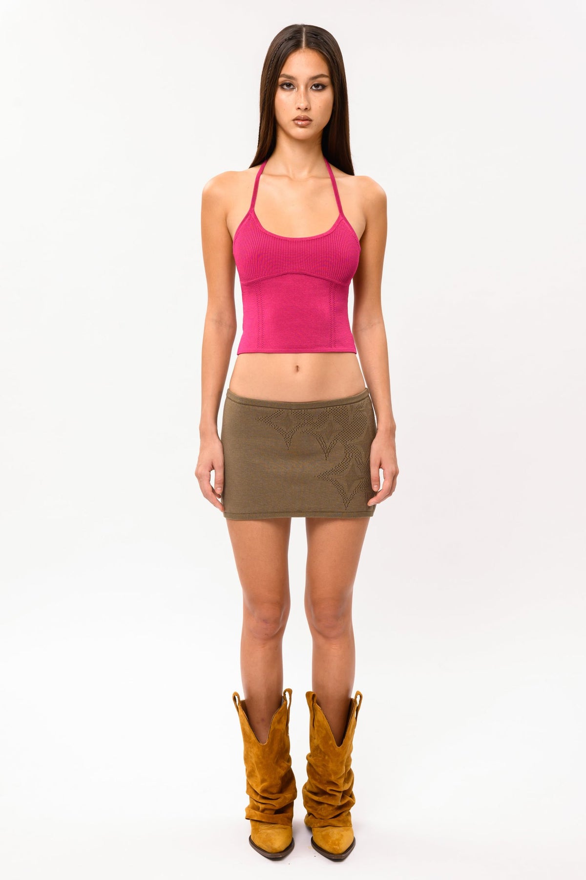 Stars Halter in Hibiscus