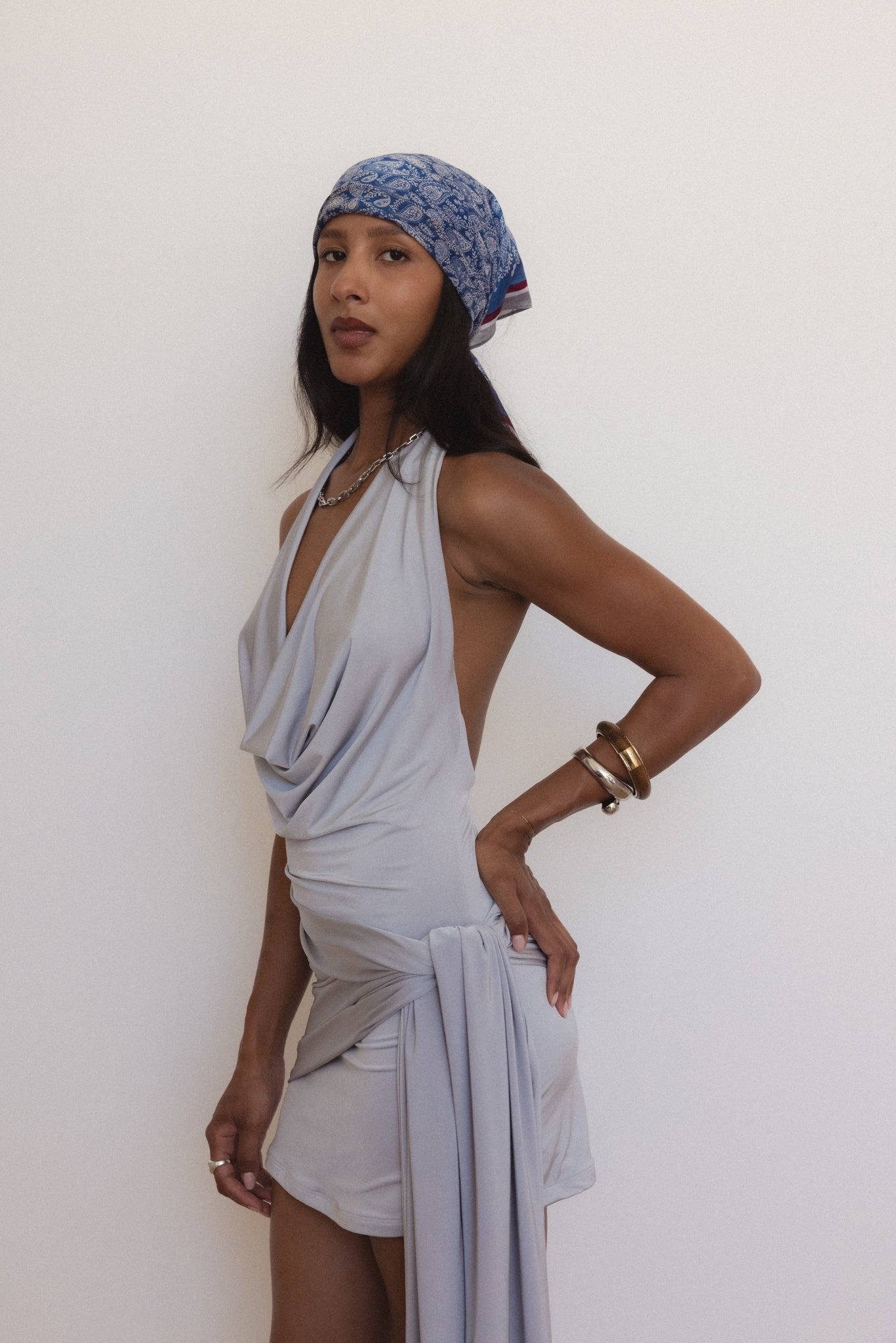 Psyche Dress in Mercury