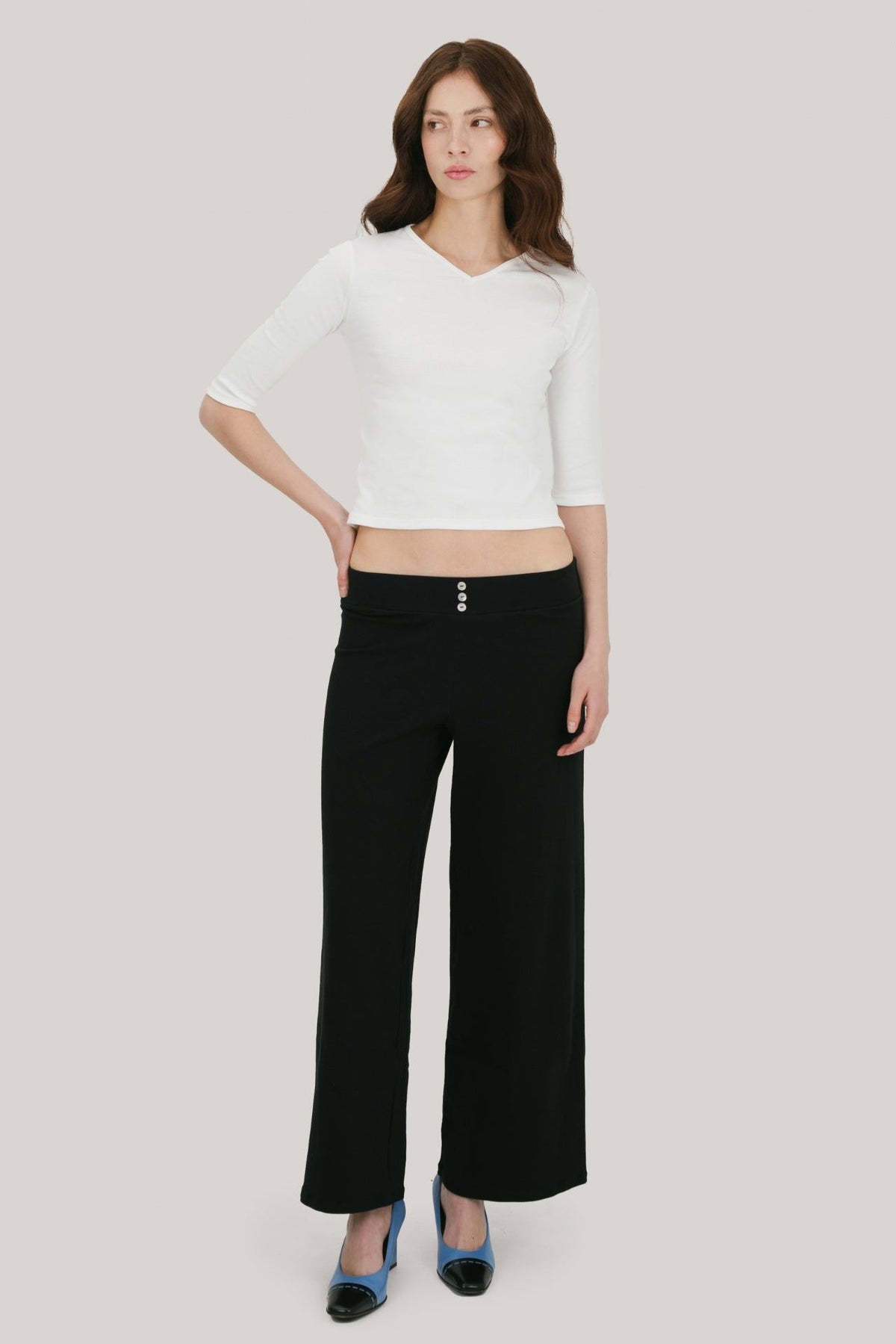 Vera 3/4 Sleeve V-Neck Top