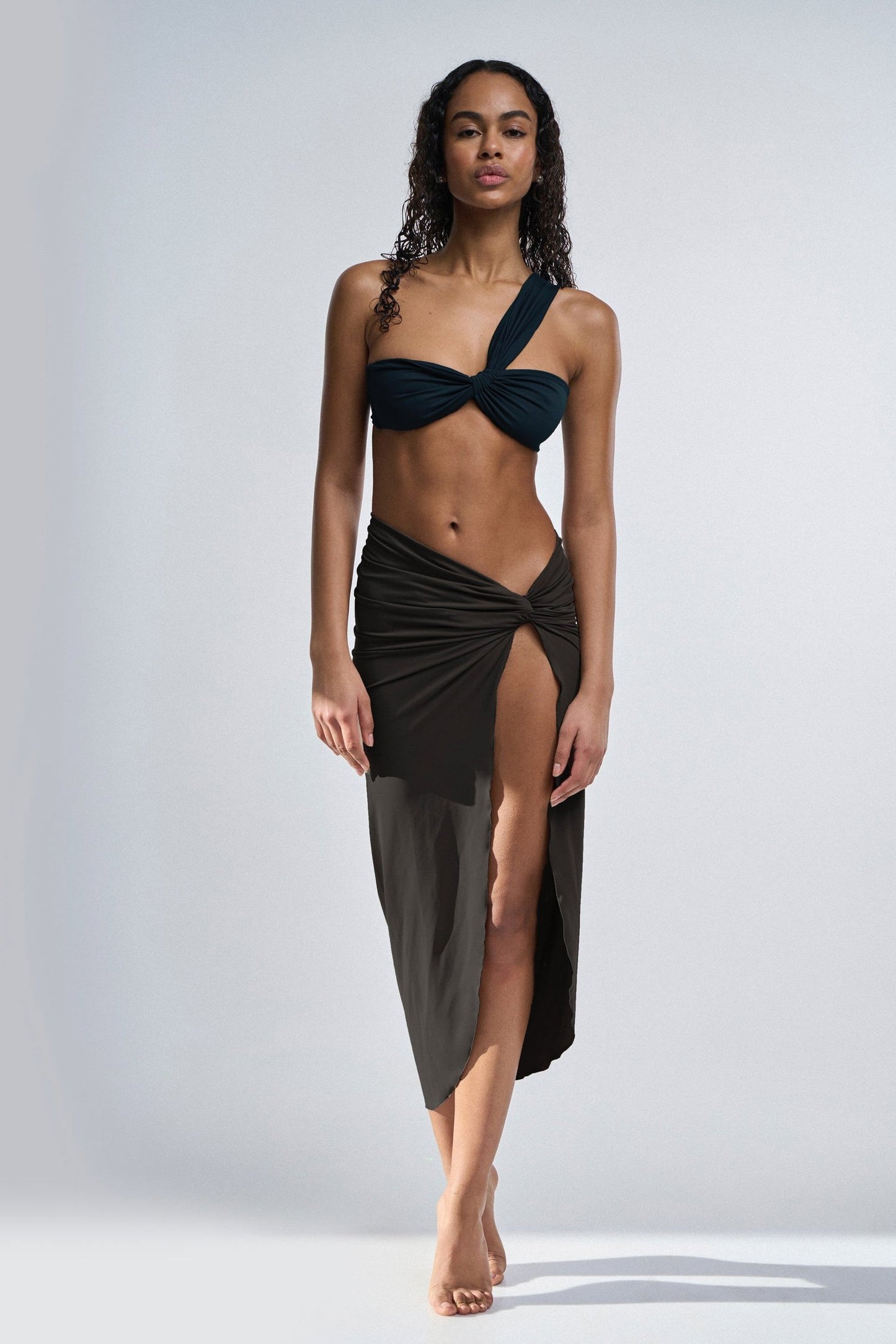 Onyx Sarong Skirt / Black