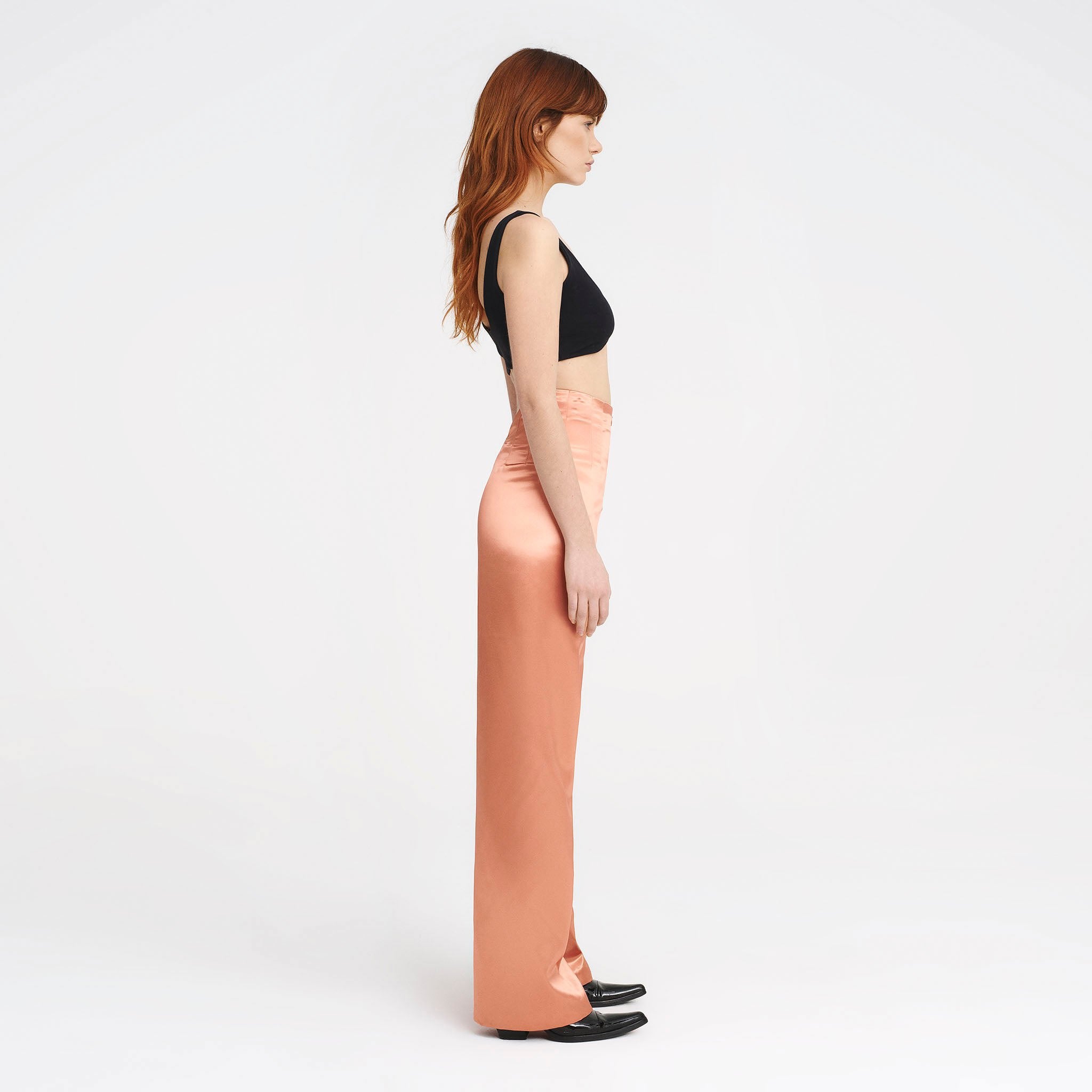 V-Back Trousers in Coral