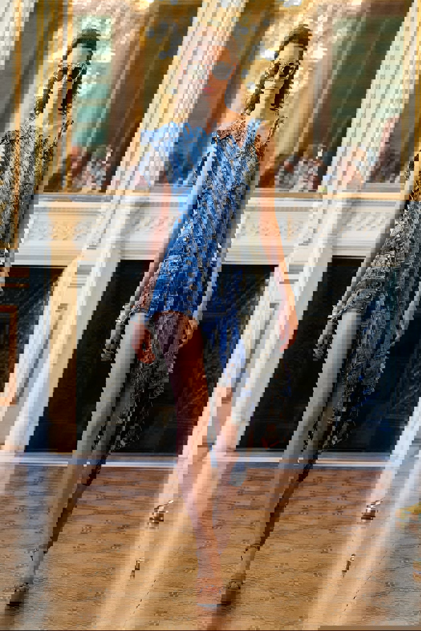 RECYCLED DNM OCEAN DRESS