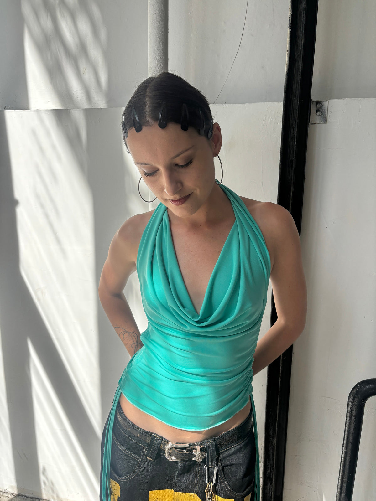 DARK TEAL MULTIWAY TOP