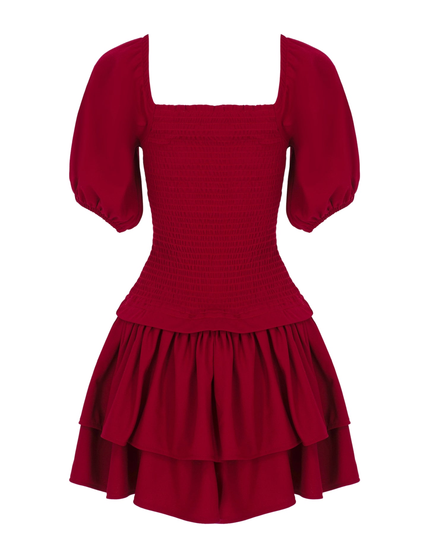 LADY IN RED MINI DRESS