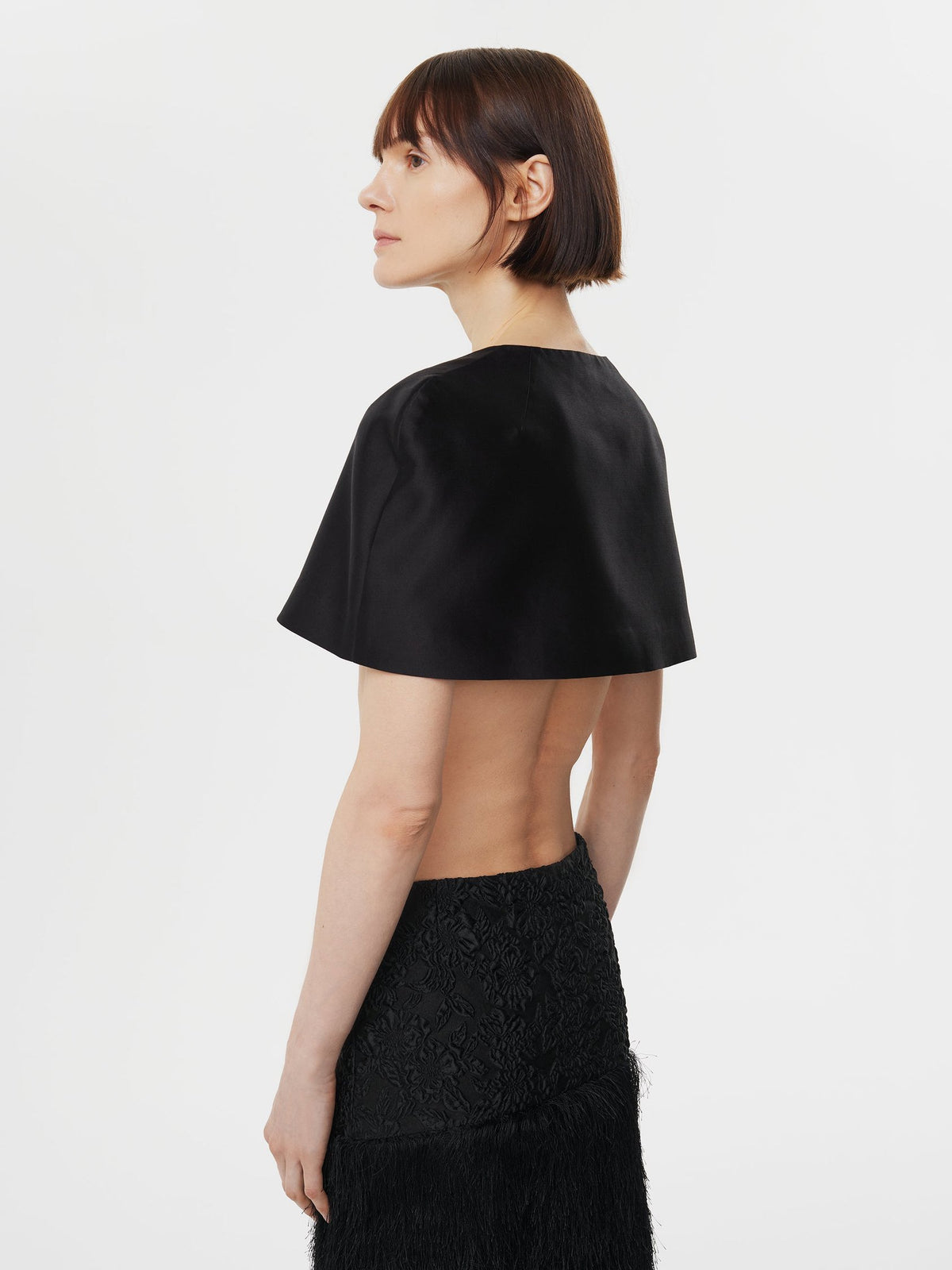 Shell Cape in Black