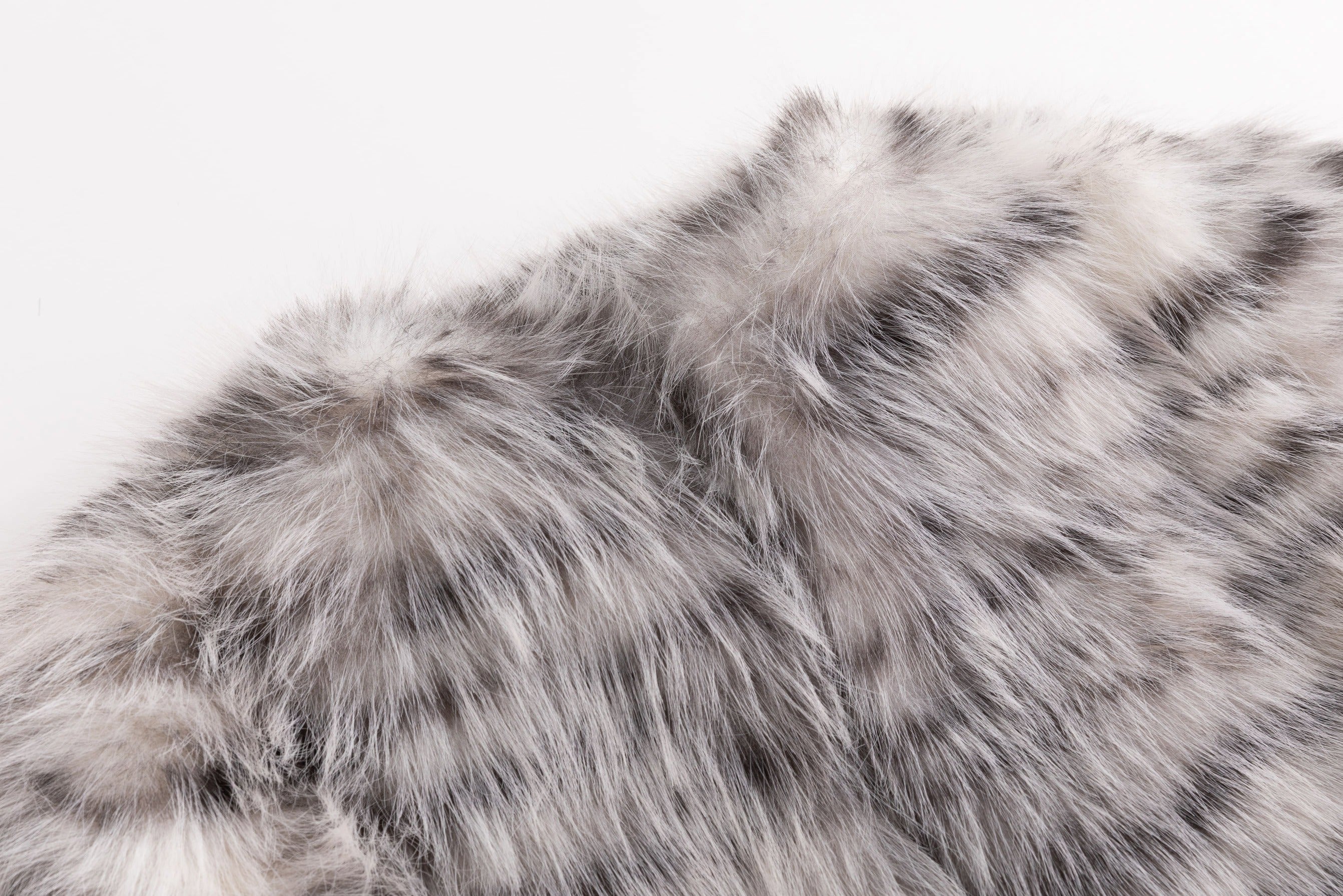 Silver Tiger Mini Faux Fur Coat