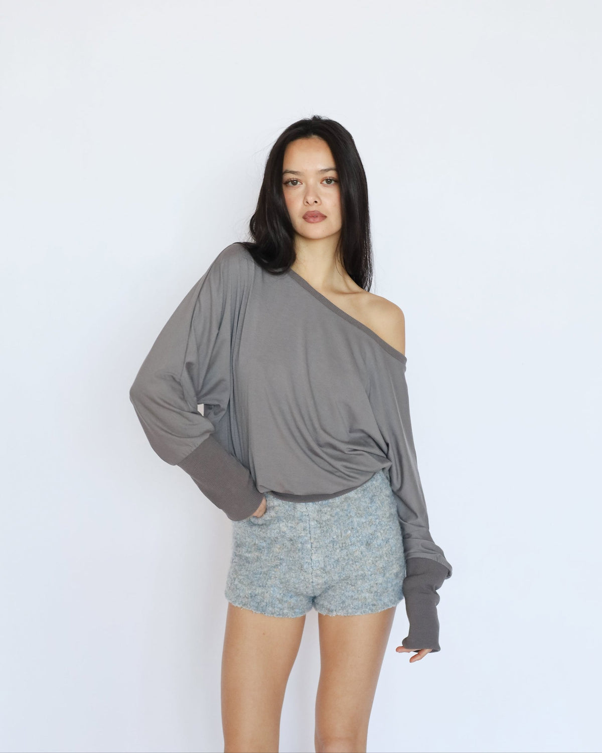 CARMEN top - nice grey