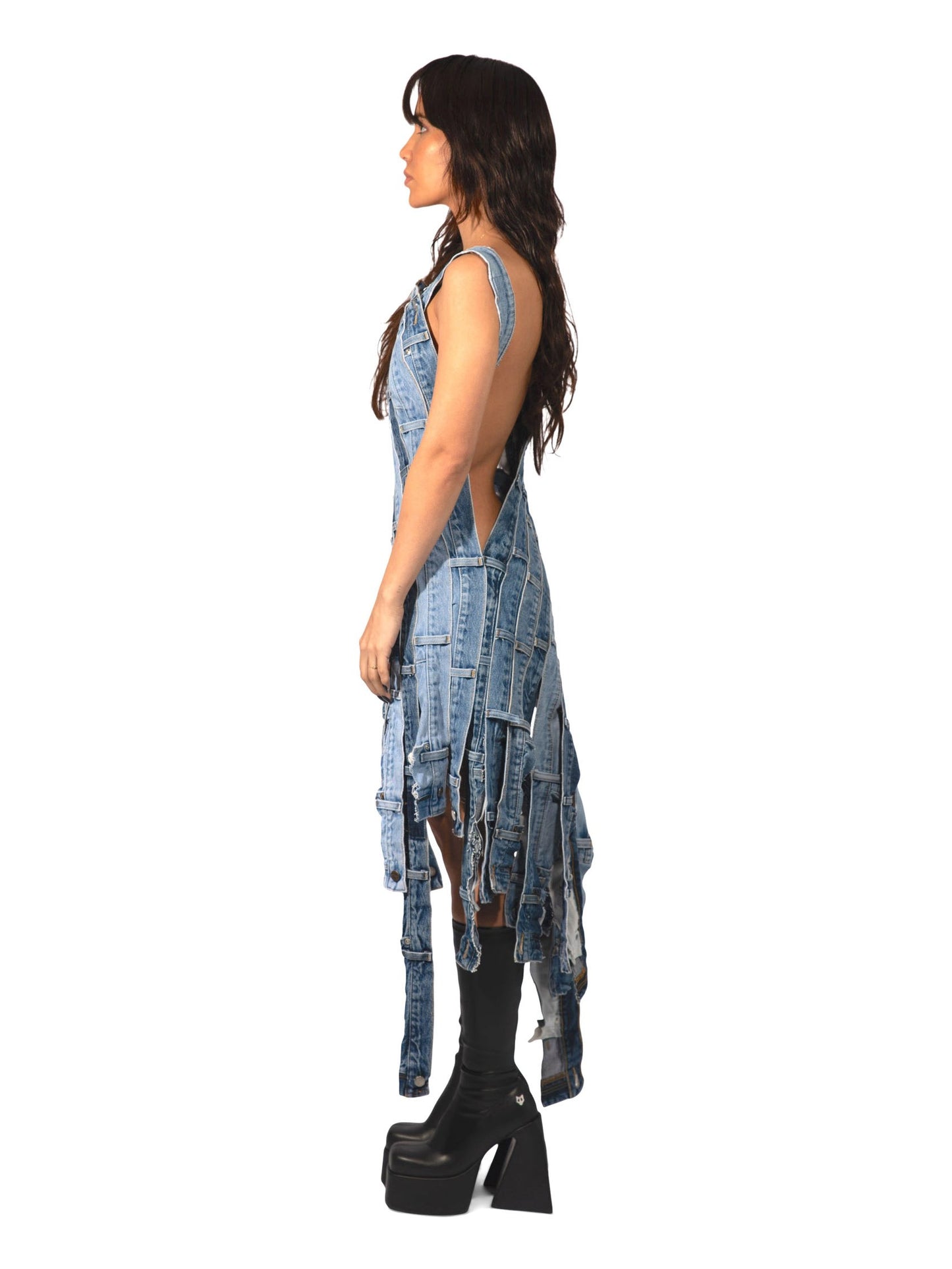 RECYCLED DNM OCEAN DRESS